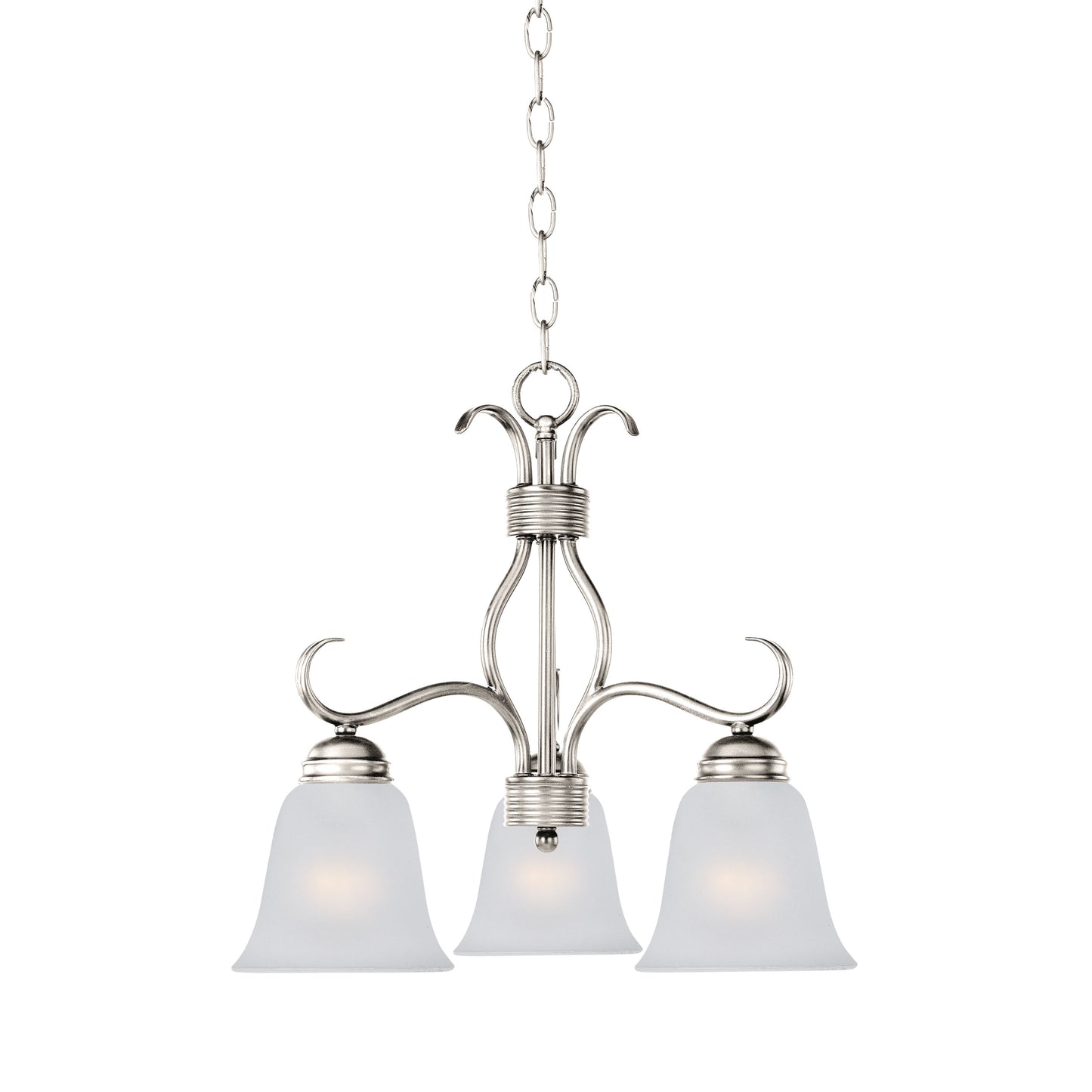 Basix 3-Light Chandelier Satin Nickel by Maxim Lighting