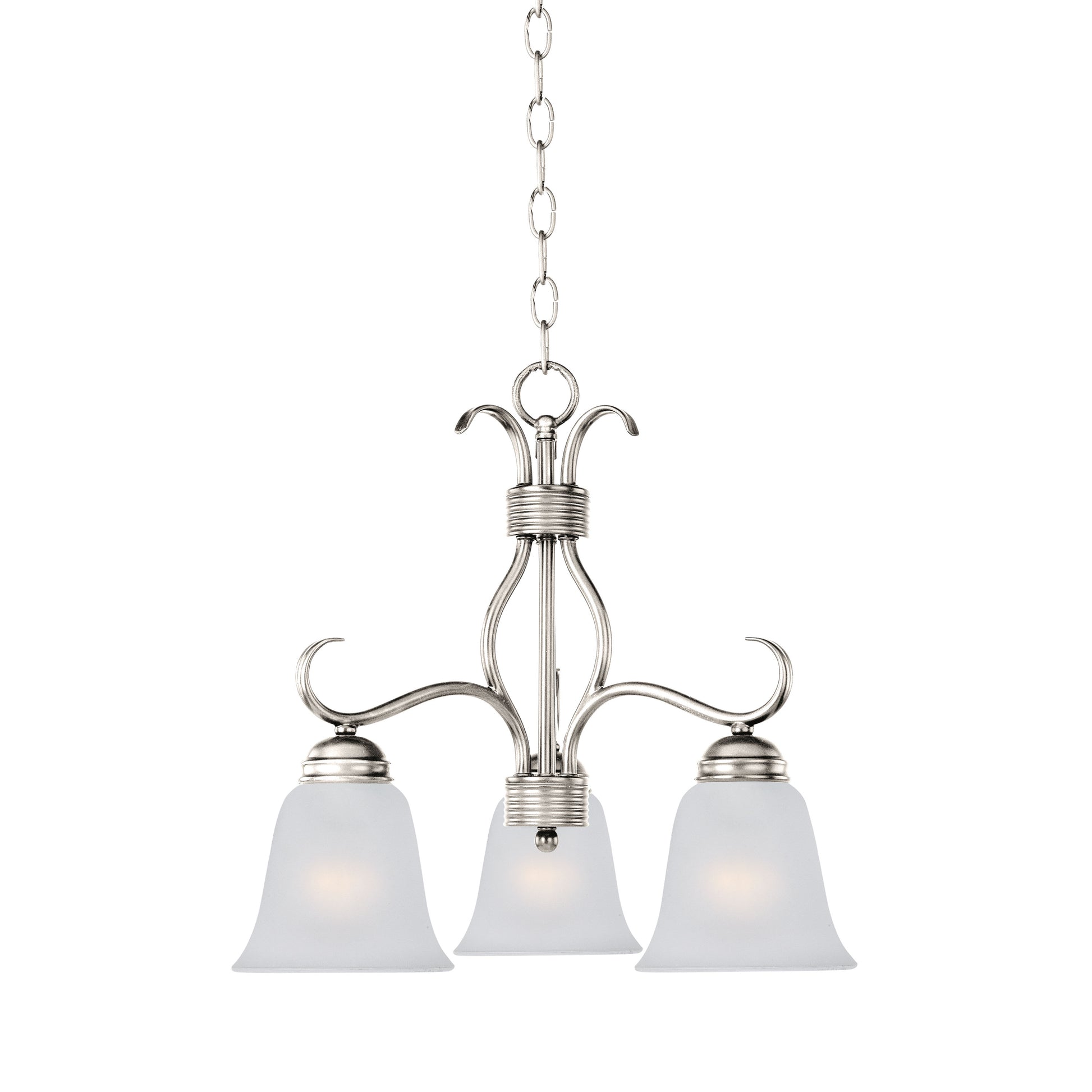 Basix 3-Light Chandelier Satin Nickel by Maxim Lighting