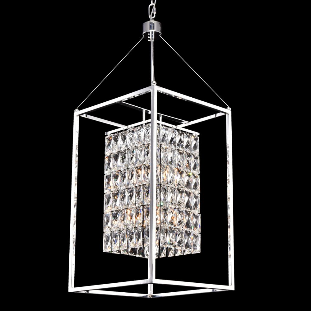 Cages Pendant 8-Light in Chrome 1013CH by StarFire Crystal