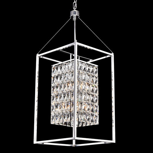 Cages Pendant 8-Light in Chrome 1013CH by StarFire Crystal