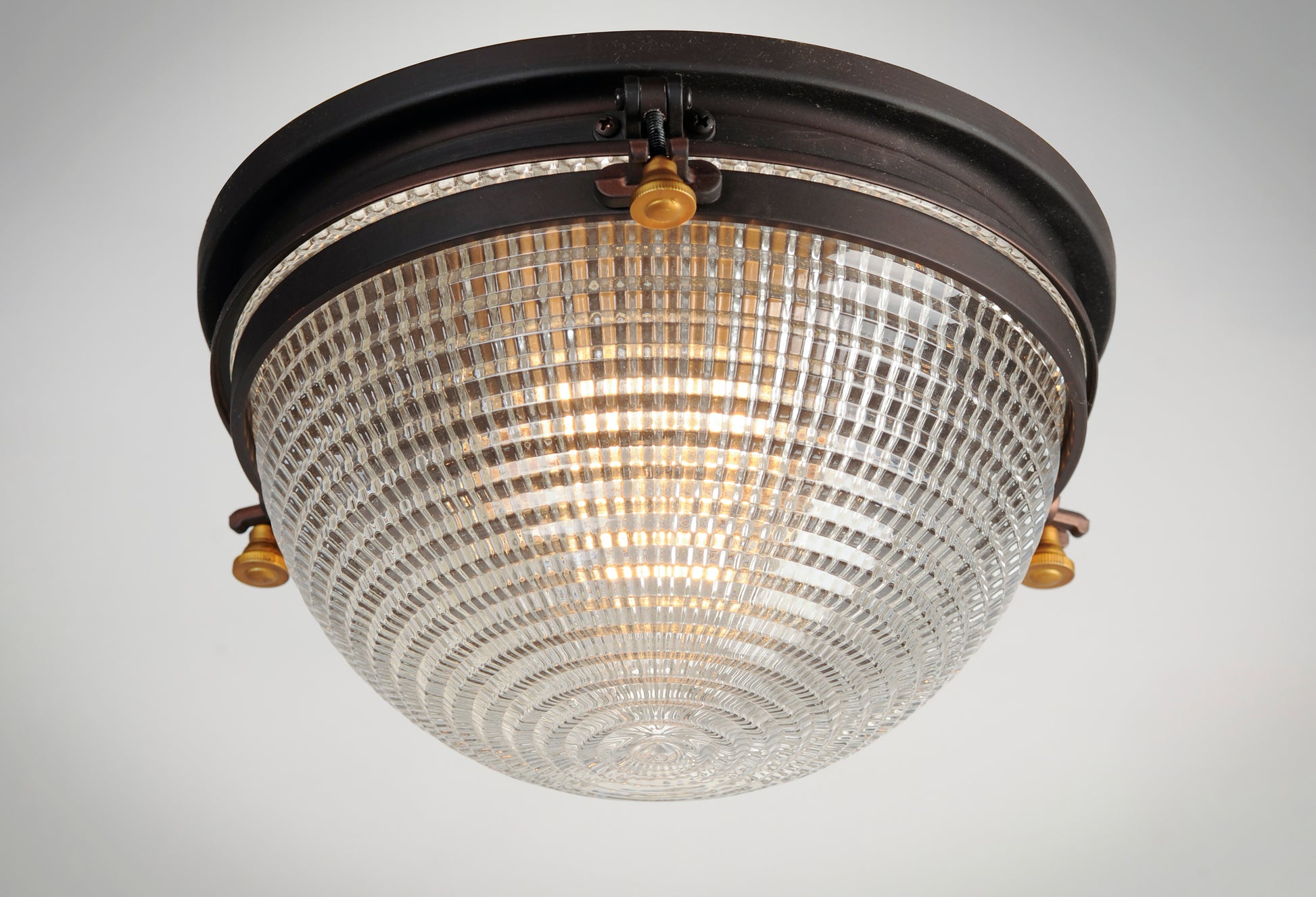 Portside Flush Mount Oil Rubbed Bronze/Antique Brass by Maxim Lighting
