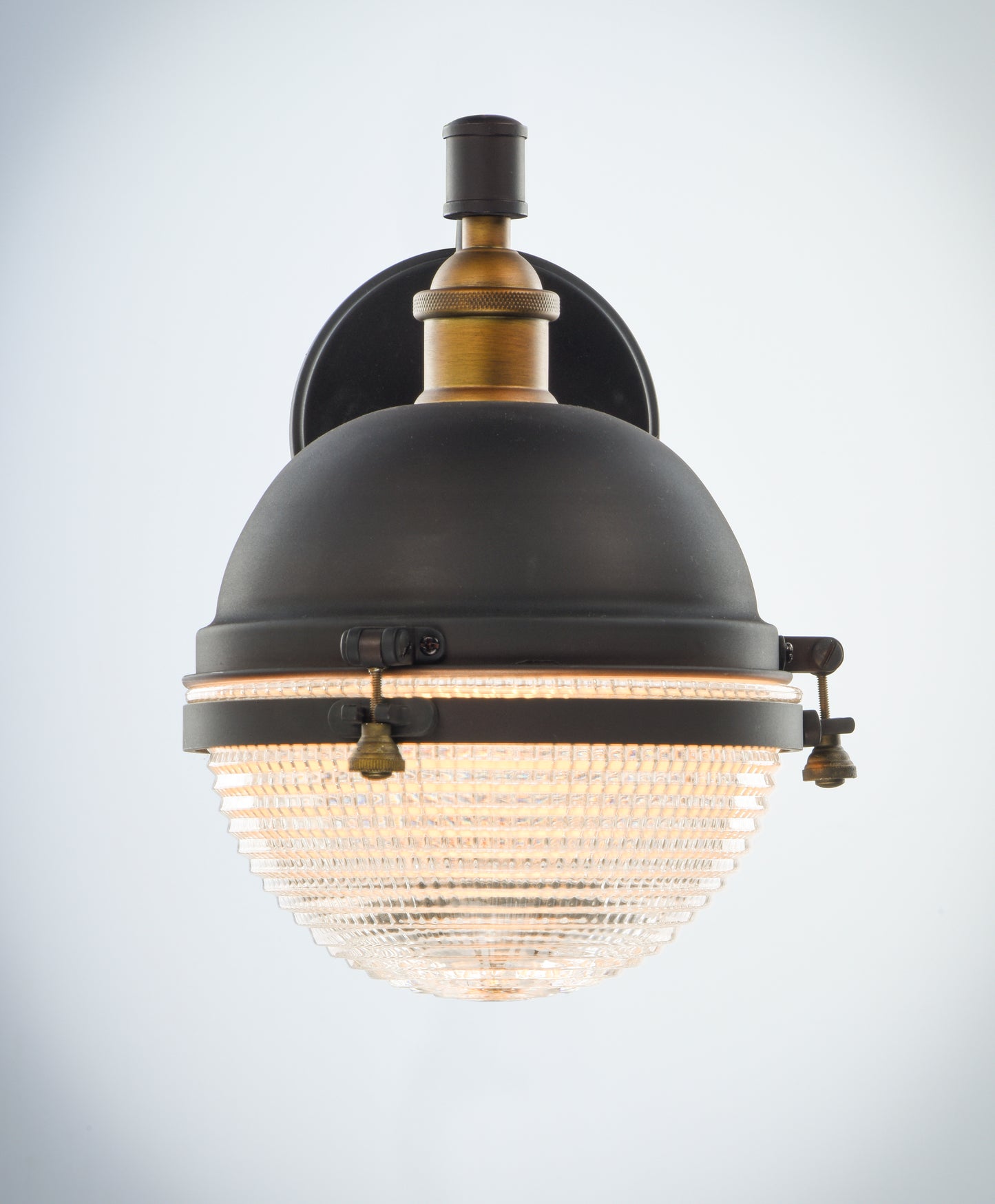Portside 10" Outdoor Wall Sconce Oil Rubbed Bronze/Antique Brass by Maxim Lighting