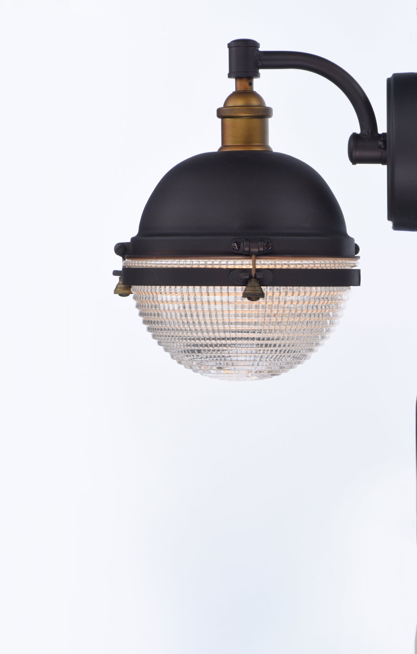 Portside 10" Outdoor Wall Sconce Oil Rubbed Bronze/Antique Brass by Maxim Lighting