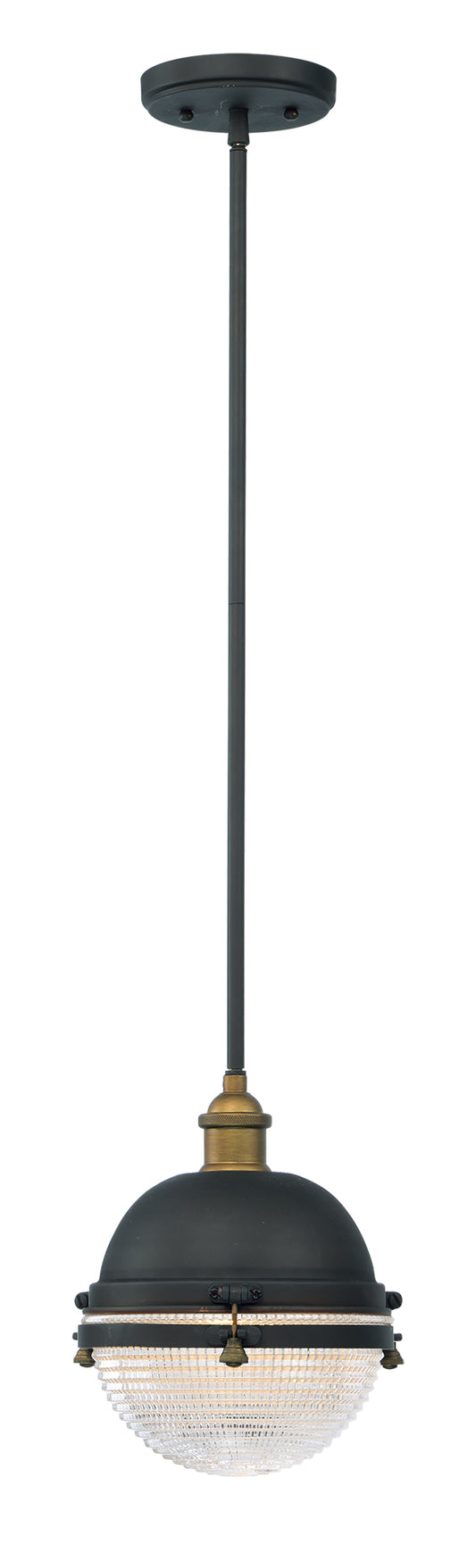 Portside 10" Outdoor Pendant Oil Rubbed Bronze/Antique Brass by Maxim Lighting