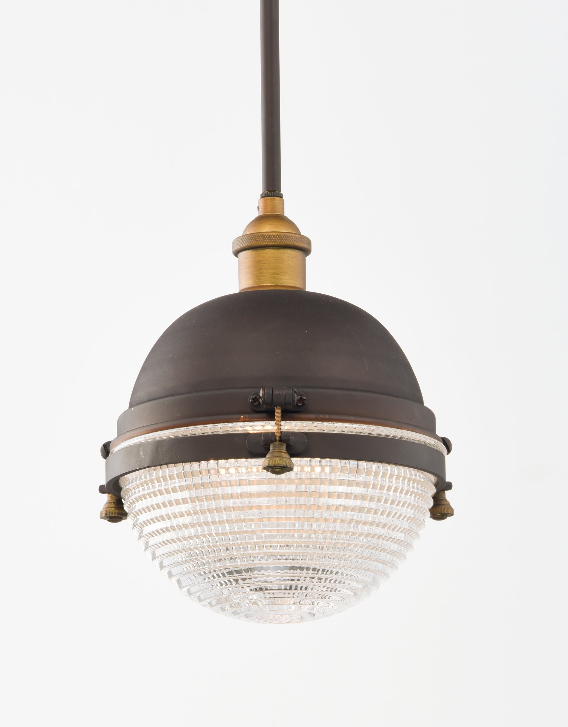 Portside 10" Outdoor Pendant Oil Rubbed Bronze/Antique Brass by Maxim Lighting