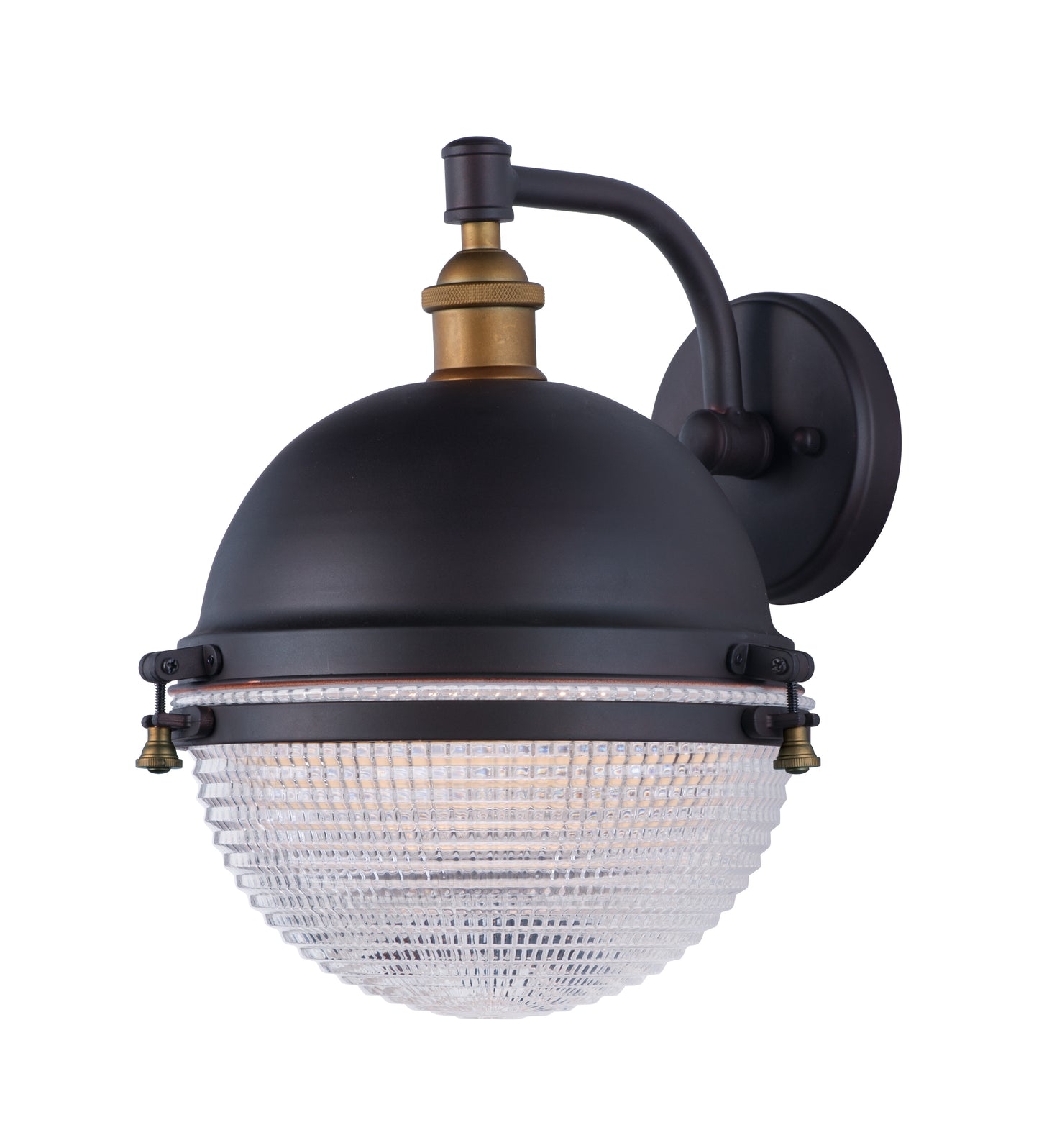 Portside 12" Outdoor Wall Sconce Oil Rubbed Bronze/Antique Brass by Maxim Lighting