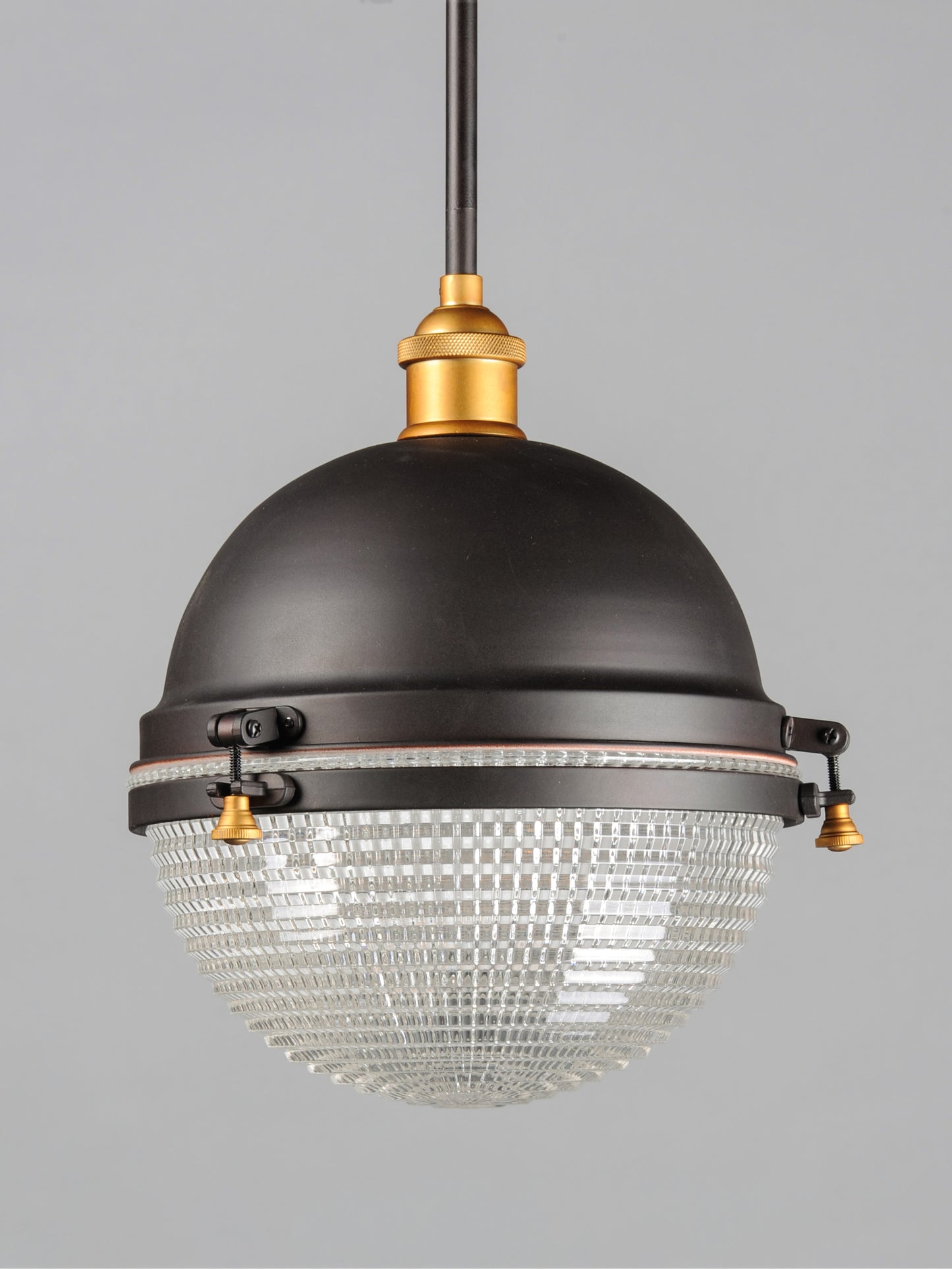 Portside 12" Outdoor Pendant Oil Rubbed Bronze/Antique Brass by Maxim Lighting