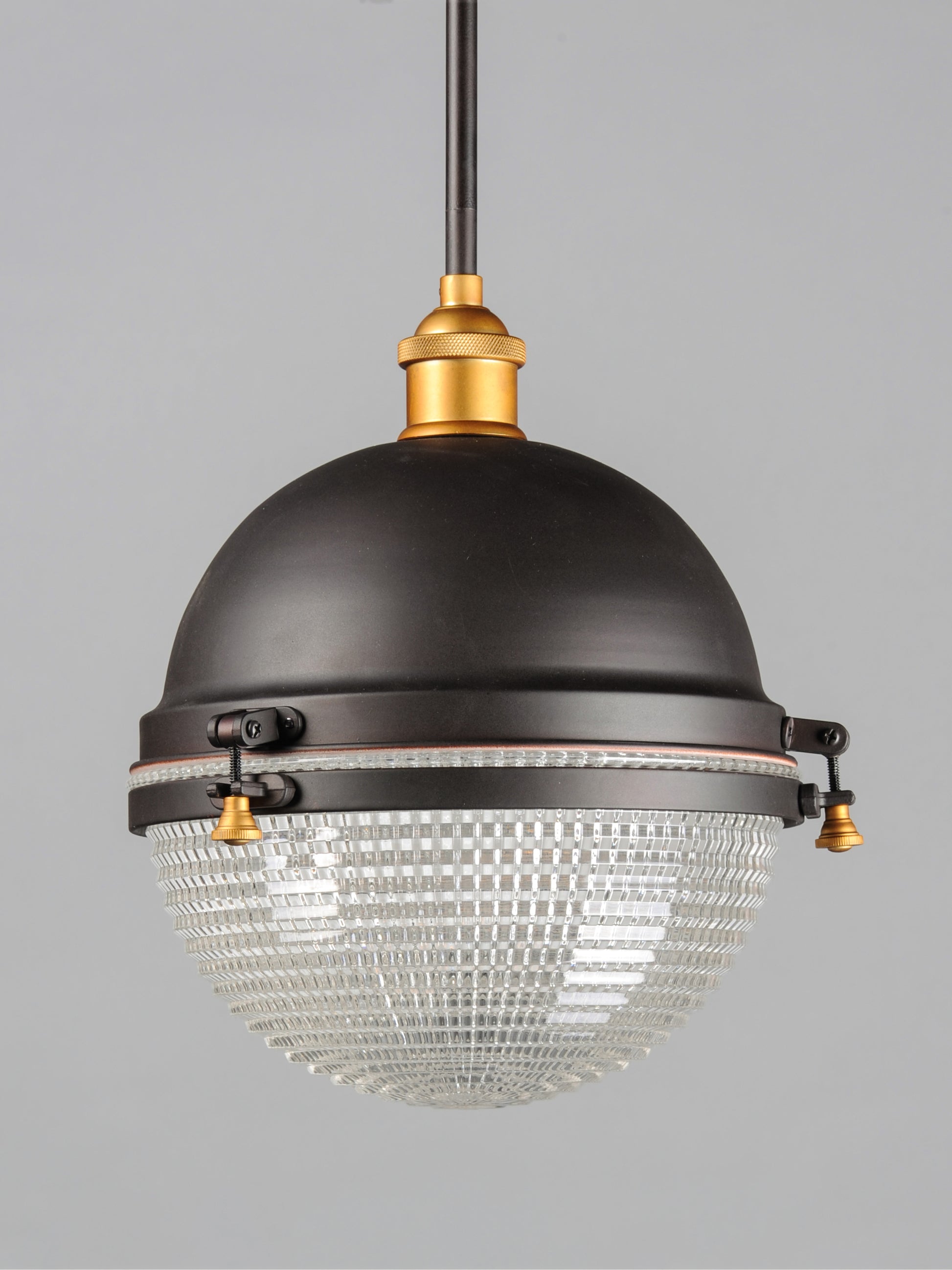Portside 12" Outdoor Pendant Oil Rubbed Bronze/Antique Brass by Maxim Lighting