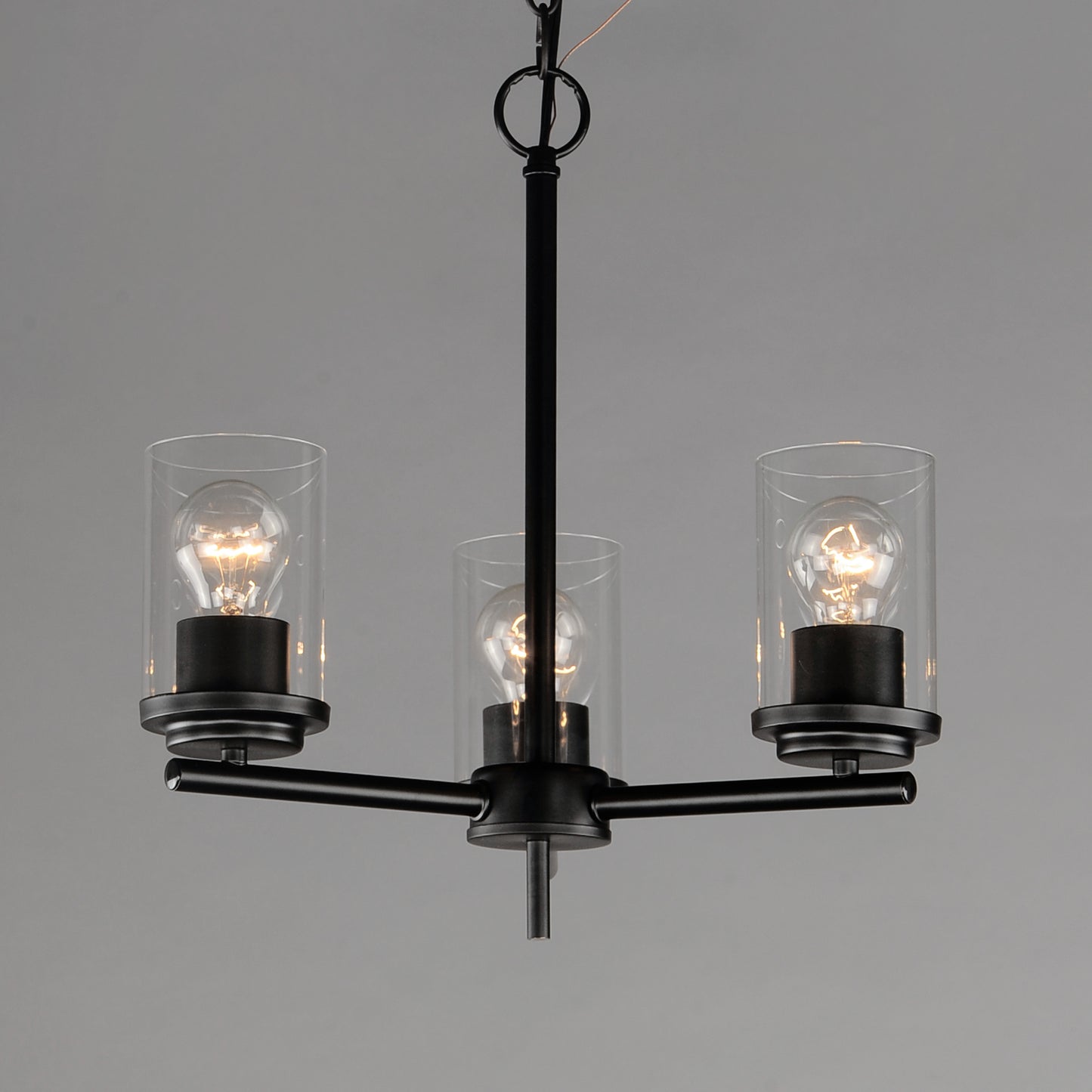 Corona 3-Light Chandelier Black by Maxim Lighting