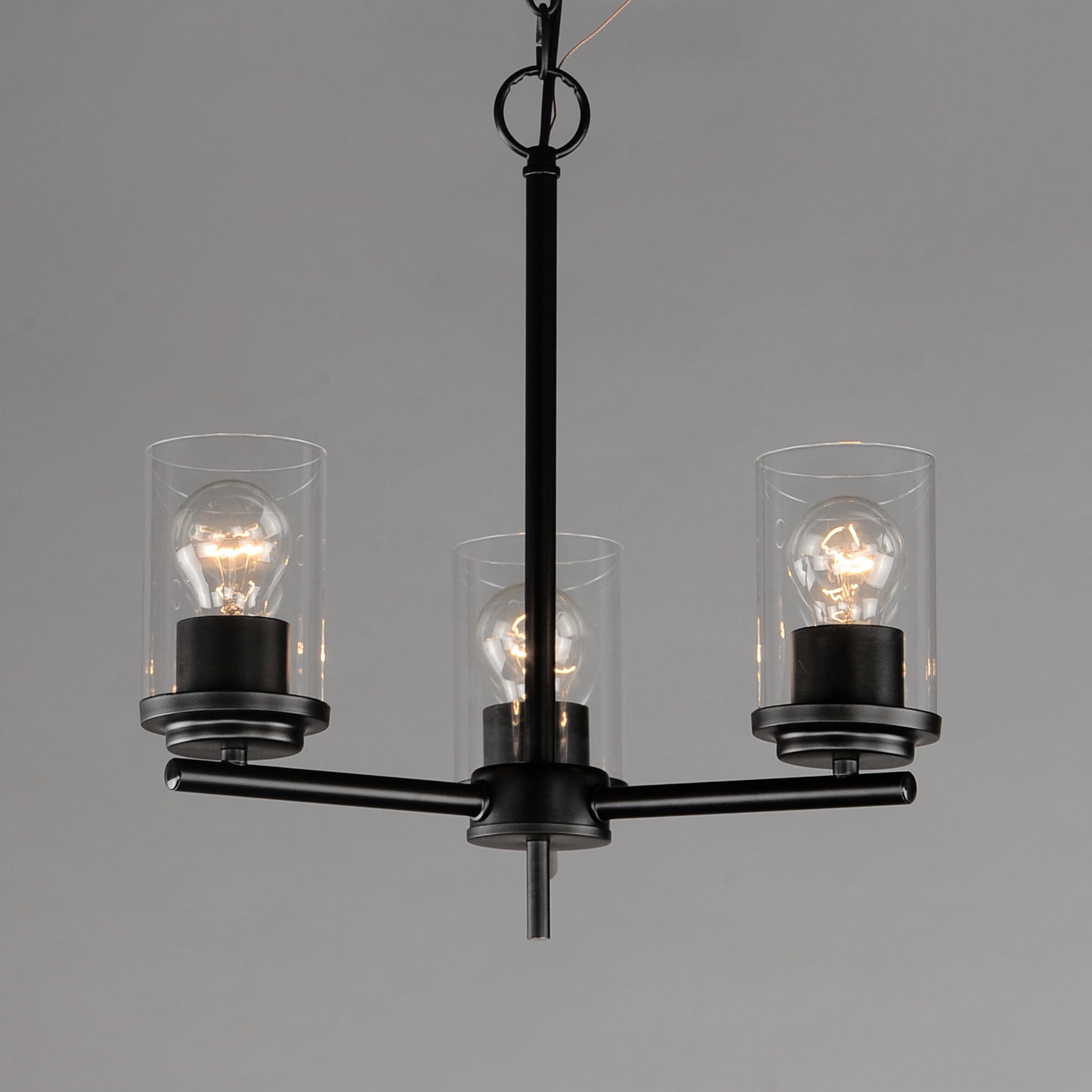 Corona 3-Light Chandelier Black by Maxim Lighting