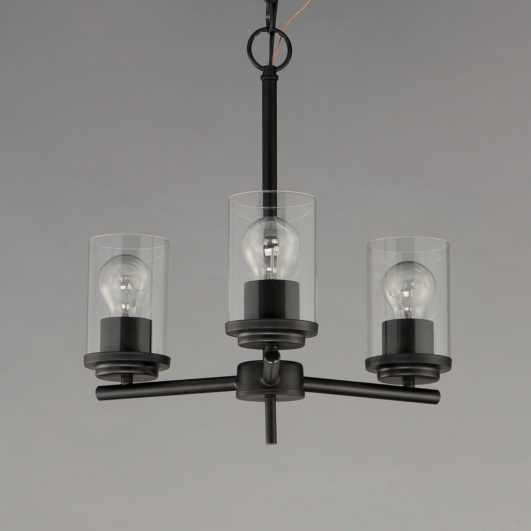 Corona 3-Light Chandelier Black by Maxim Lighting
