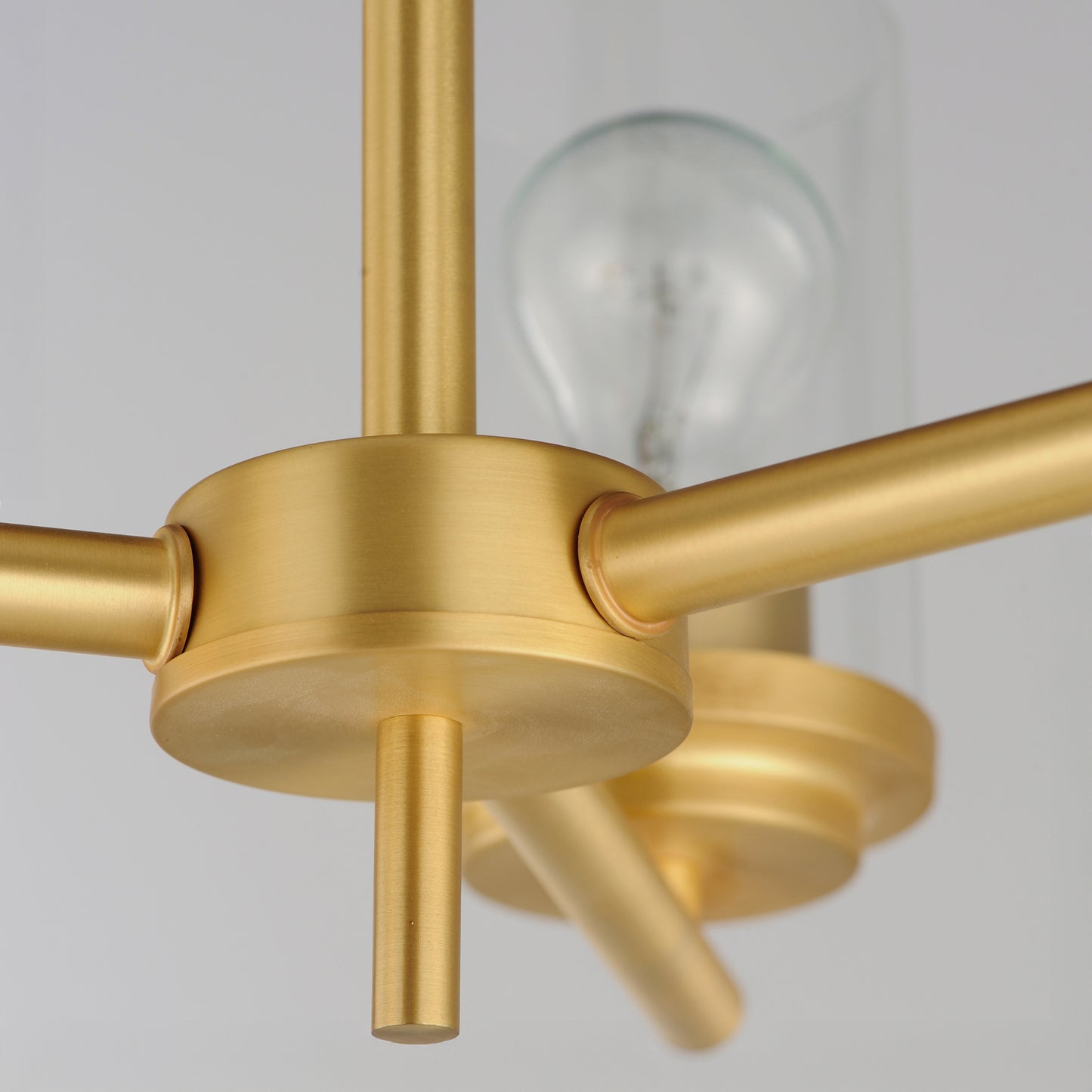Corona 3-Light Chandelier Satin Brass by Maxim Lighting