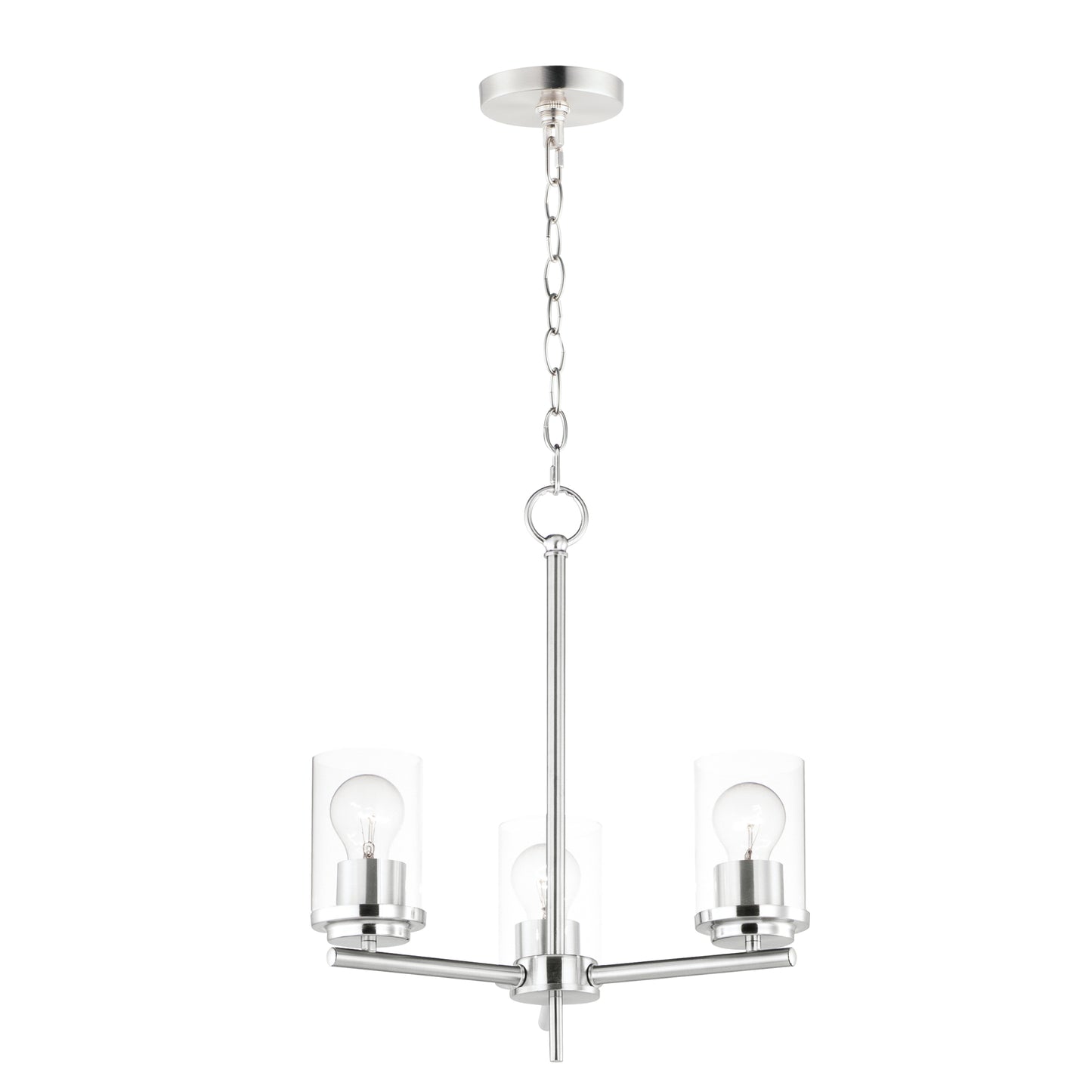 Corona 3-Light Chandelier Satin Nickel by Maxim Lighting