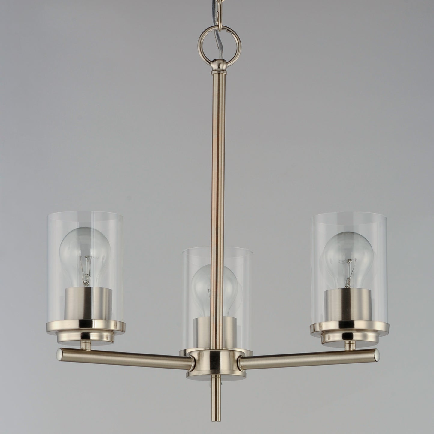 Corona 3-Light Chandelier Satin Nickel by Maxim Lighting