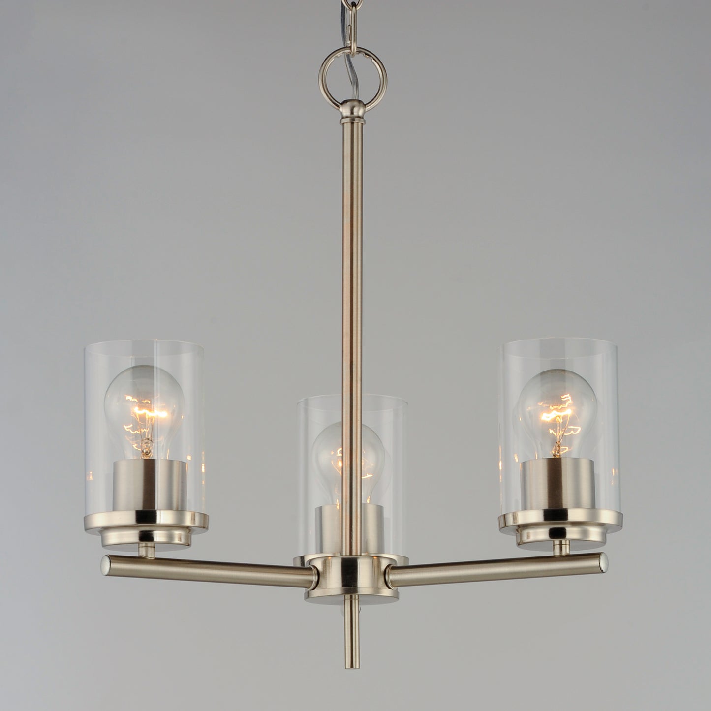 Corona 3-Light Chandelier Satin Nickel by Maxim Lighting