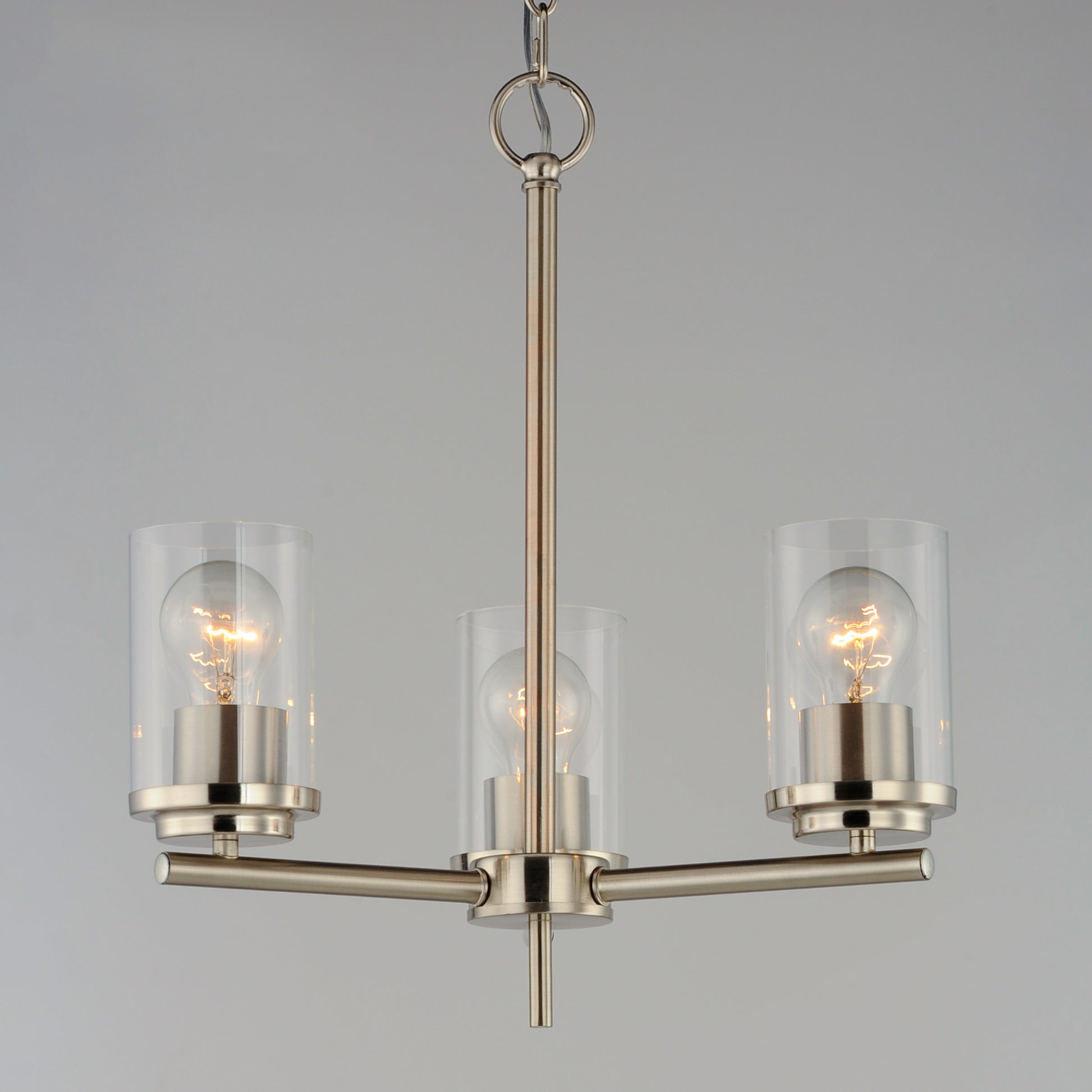 Corona 3-Light Chandelier Satin Nickel by Maxim Lighting