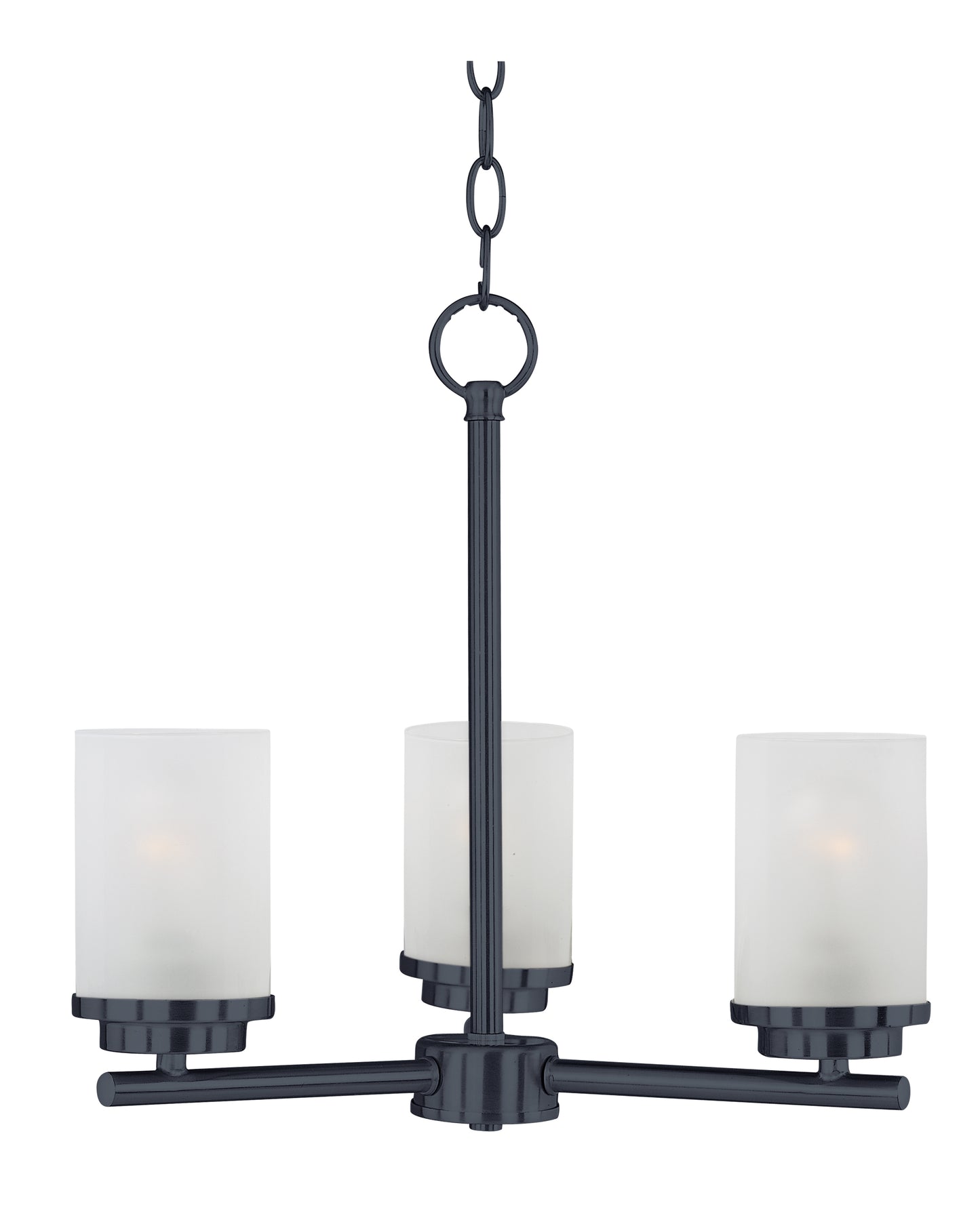 Corona 3-Light Chandelier Black by Maxim Lighting