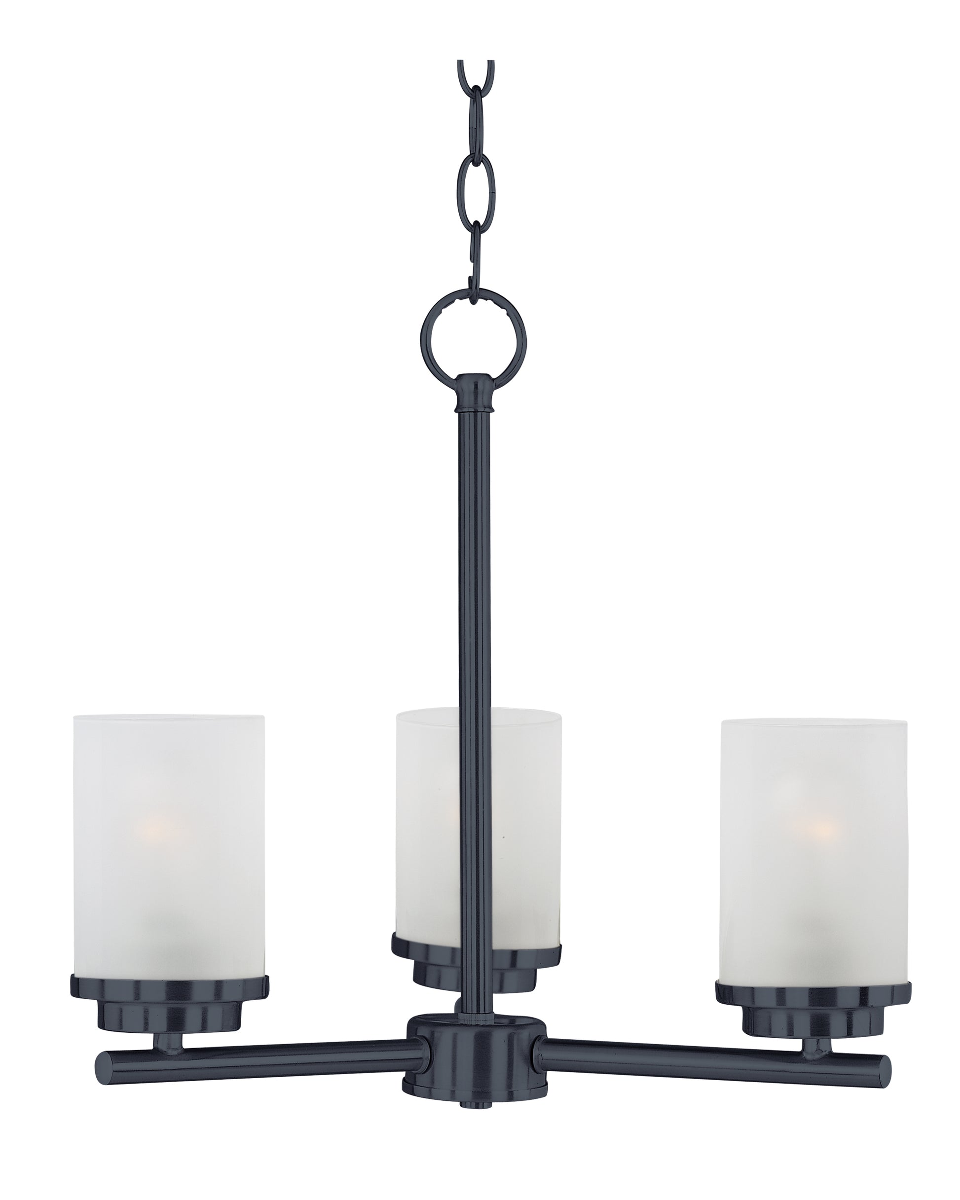 Corona 3-Light Chandelier Black by Maxim Lighting