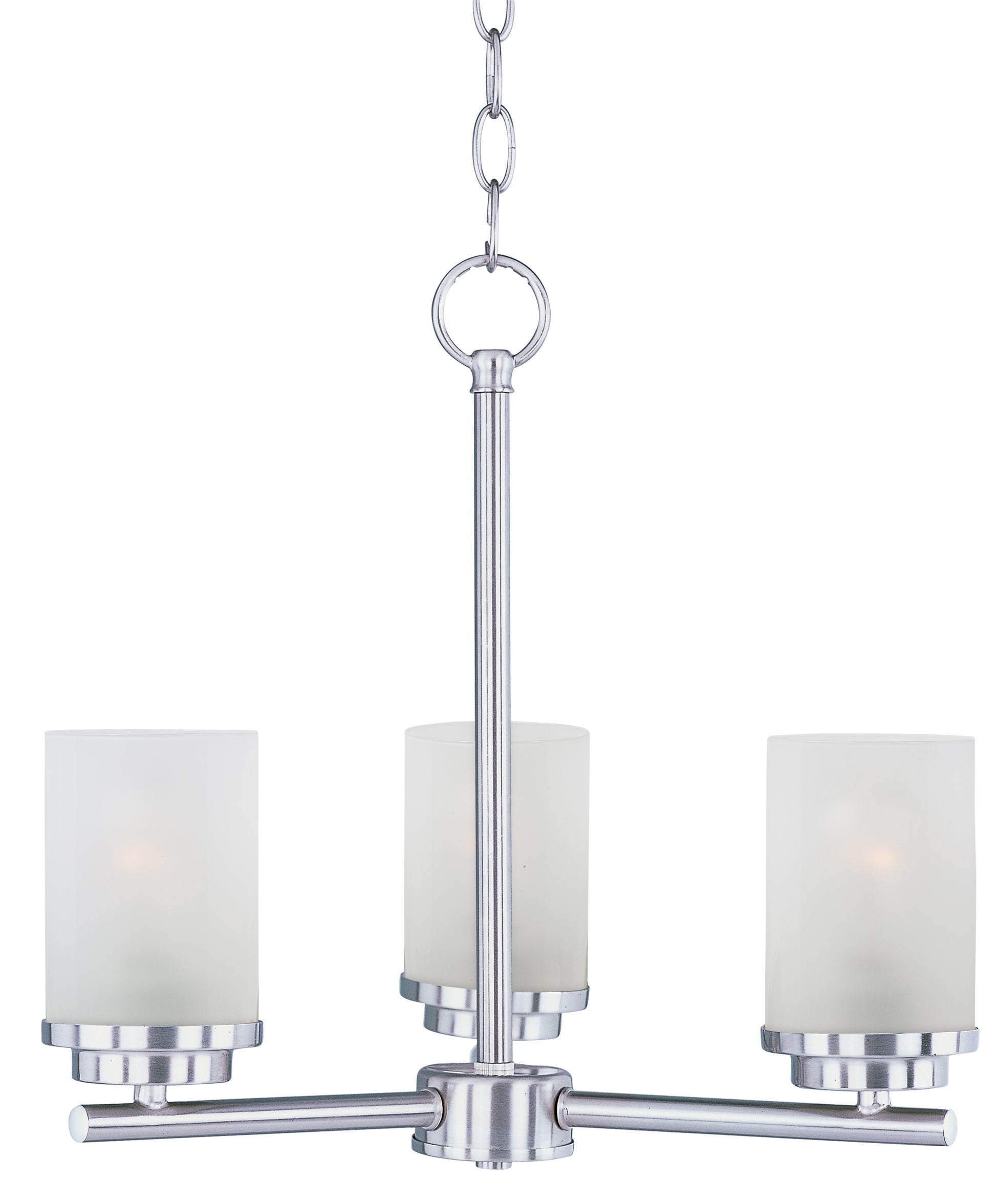 Corona 3-Light Chandelier Satin Nickel by Maxim Lighting