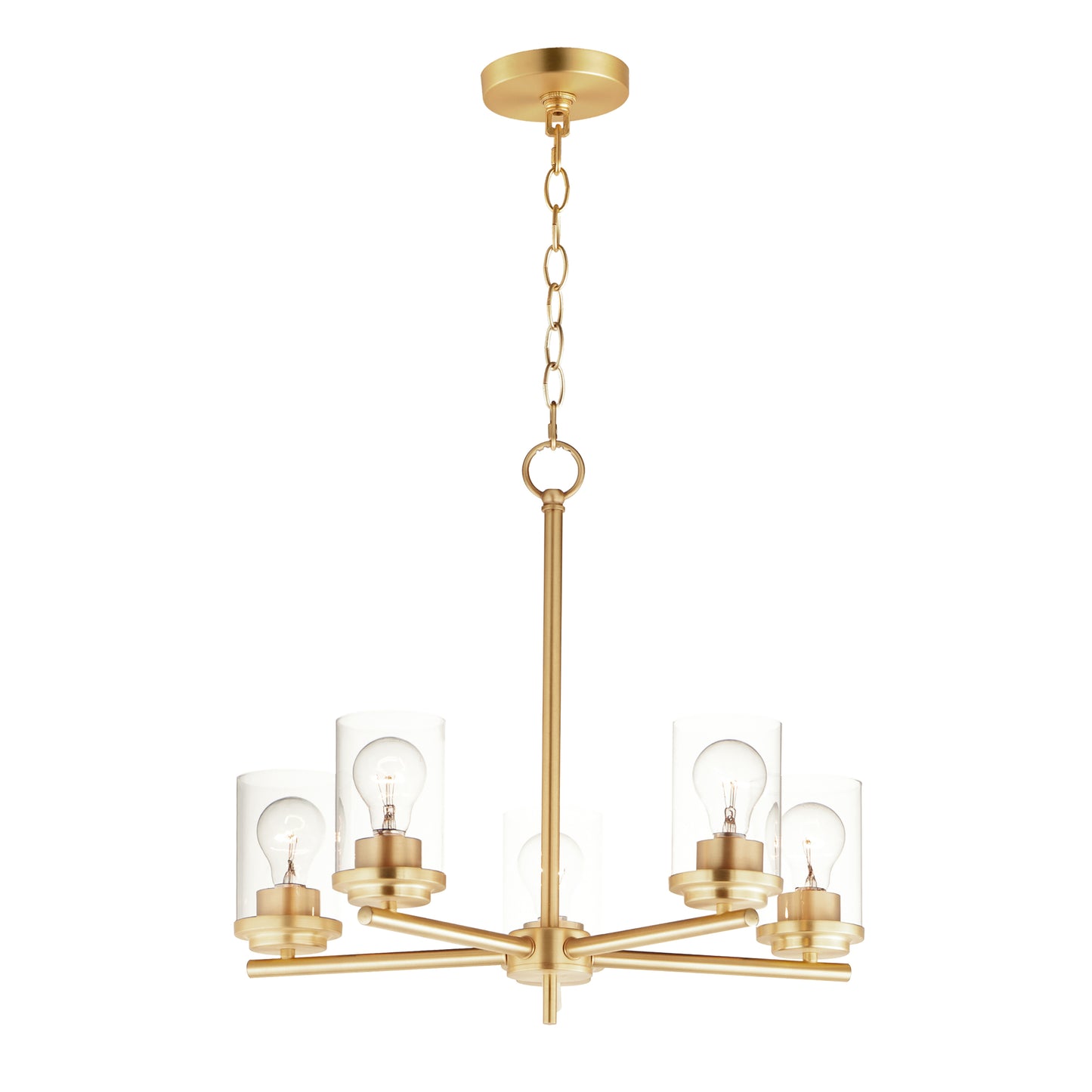 Corona 5-Light Chandelier Satin Brass by Maxim Lighting