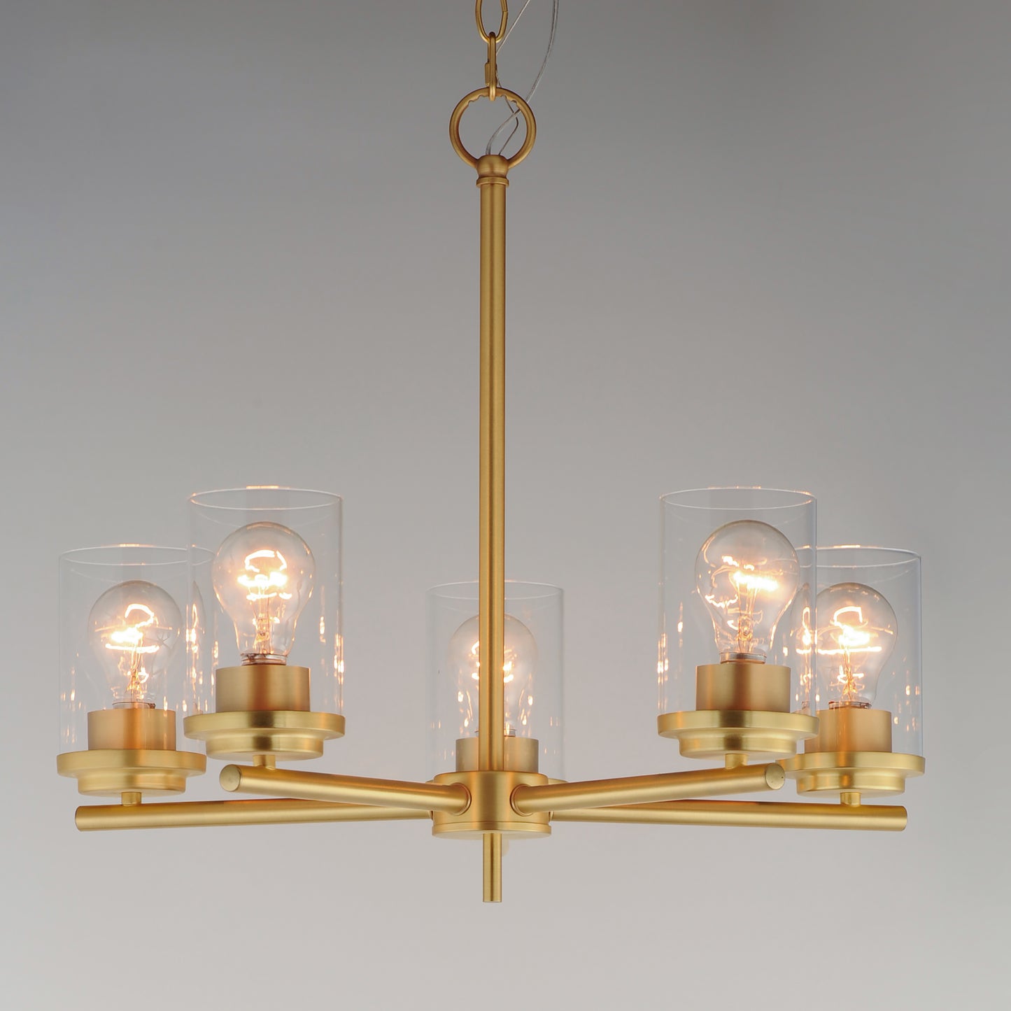 Corona 5-Light Chandelier Satin Brass by Maxim Lighting