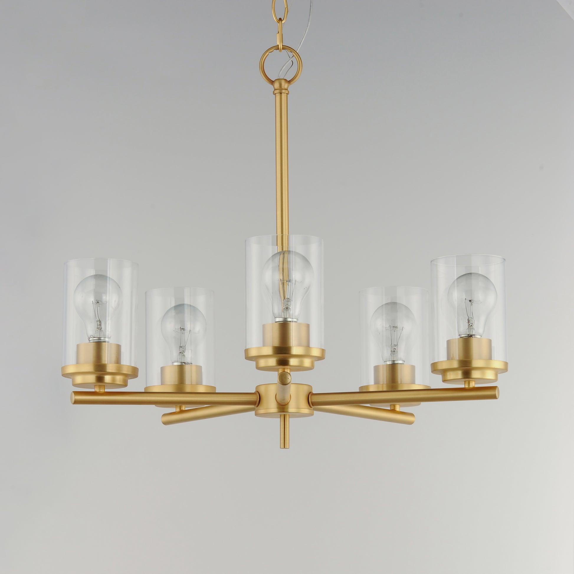 Corona 5-Light Chandelier Satin Brass by Maxim Lighting