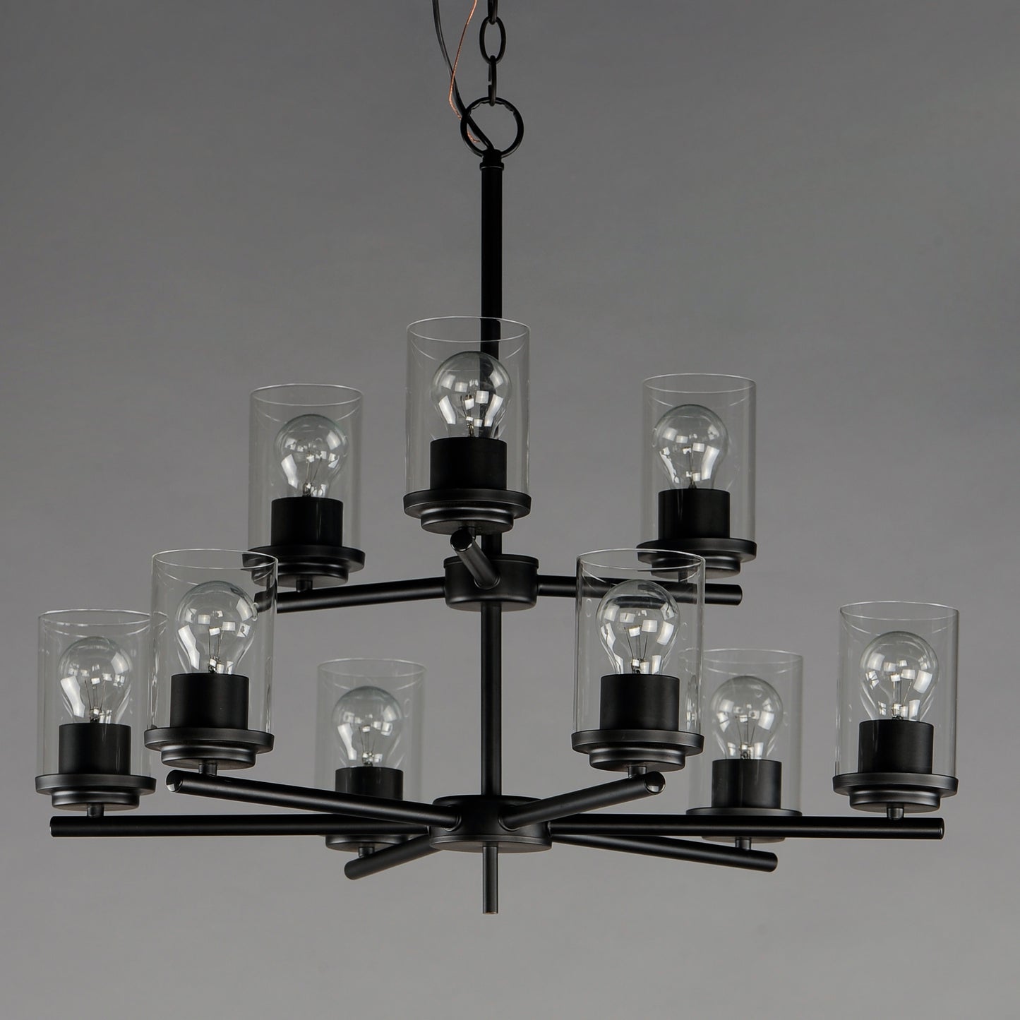 Corona 9-Light Chandelier Black by Maxim Lighting