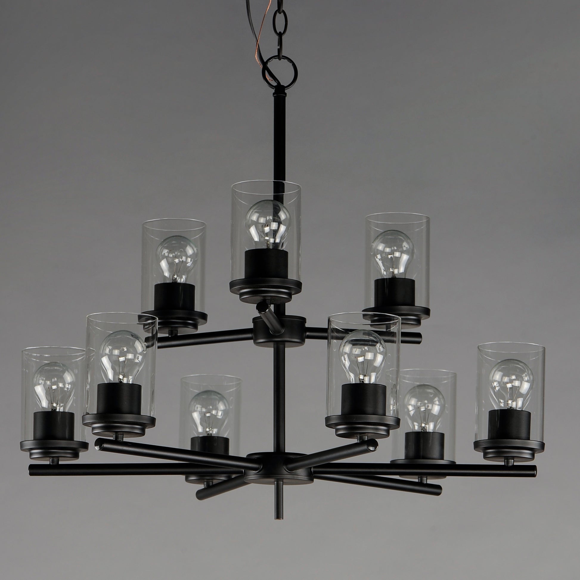 Corona 9-Light Chandelier Black by Maxim Lighting