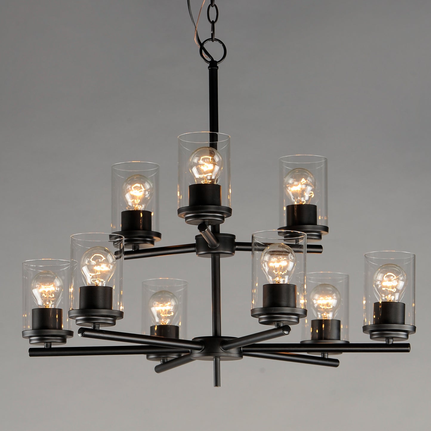 Corona 9-Light Chandelier Black by Maxim Lighting