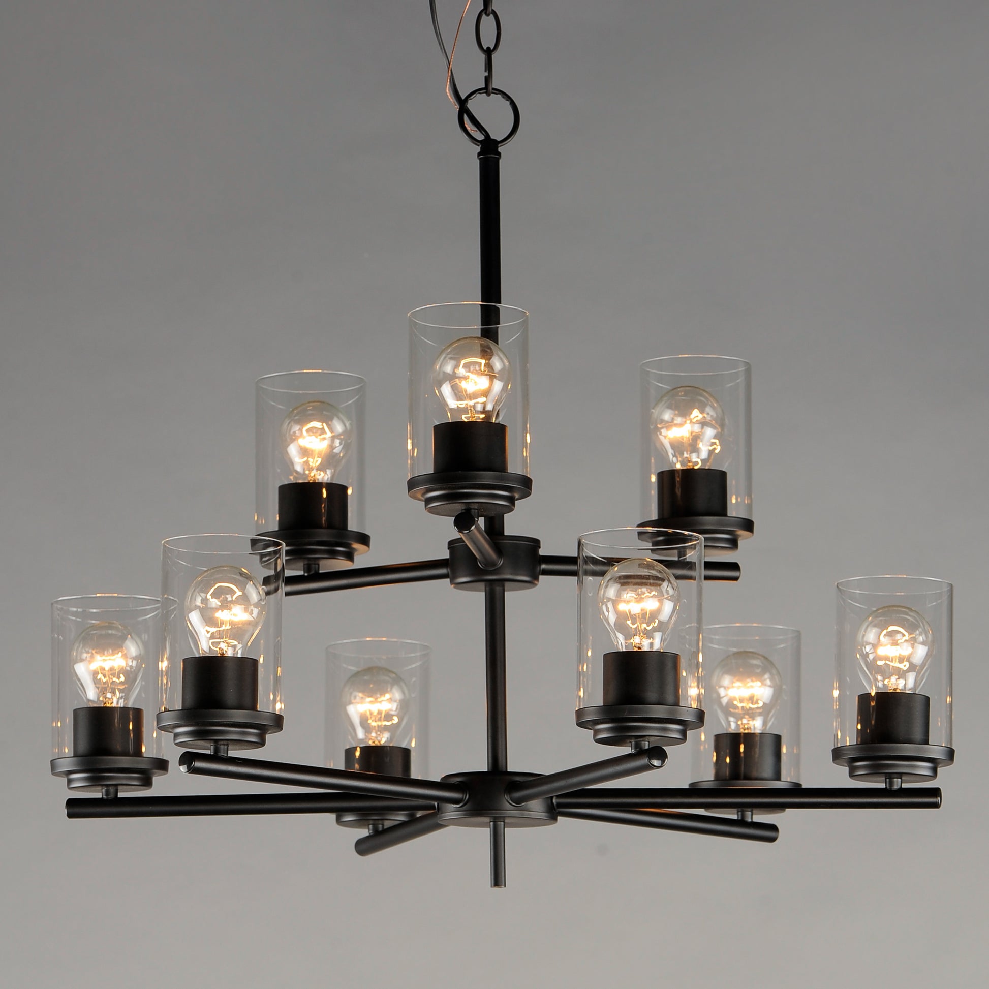 Corona 9-Light Chandelier Black by Maxim Lighting