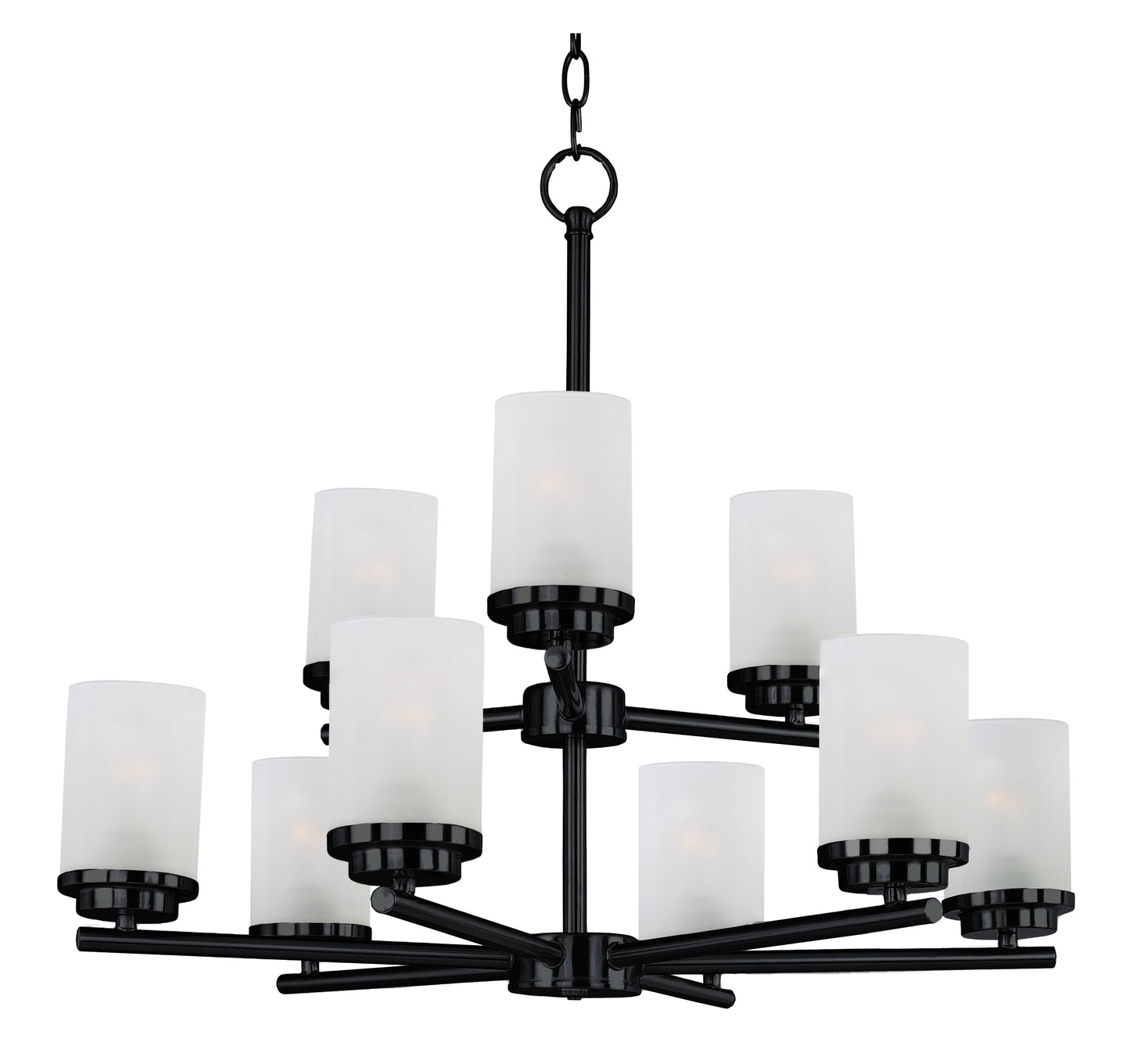 Corona 9-Light Chandelier Black by Maxim Lighting