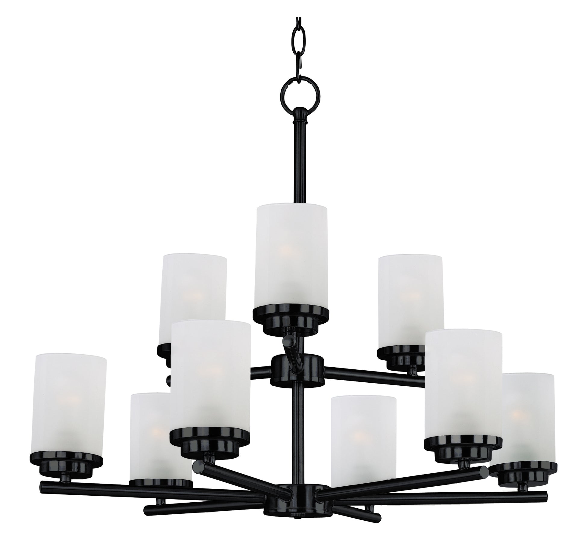 Corona 9-Light Chandelier Black by Maxim Lighting