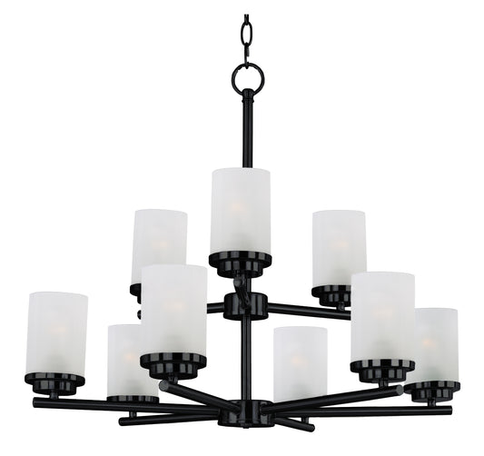 Corona 9-Light Chandelier Black by Maxim Lighting
