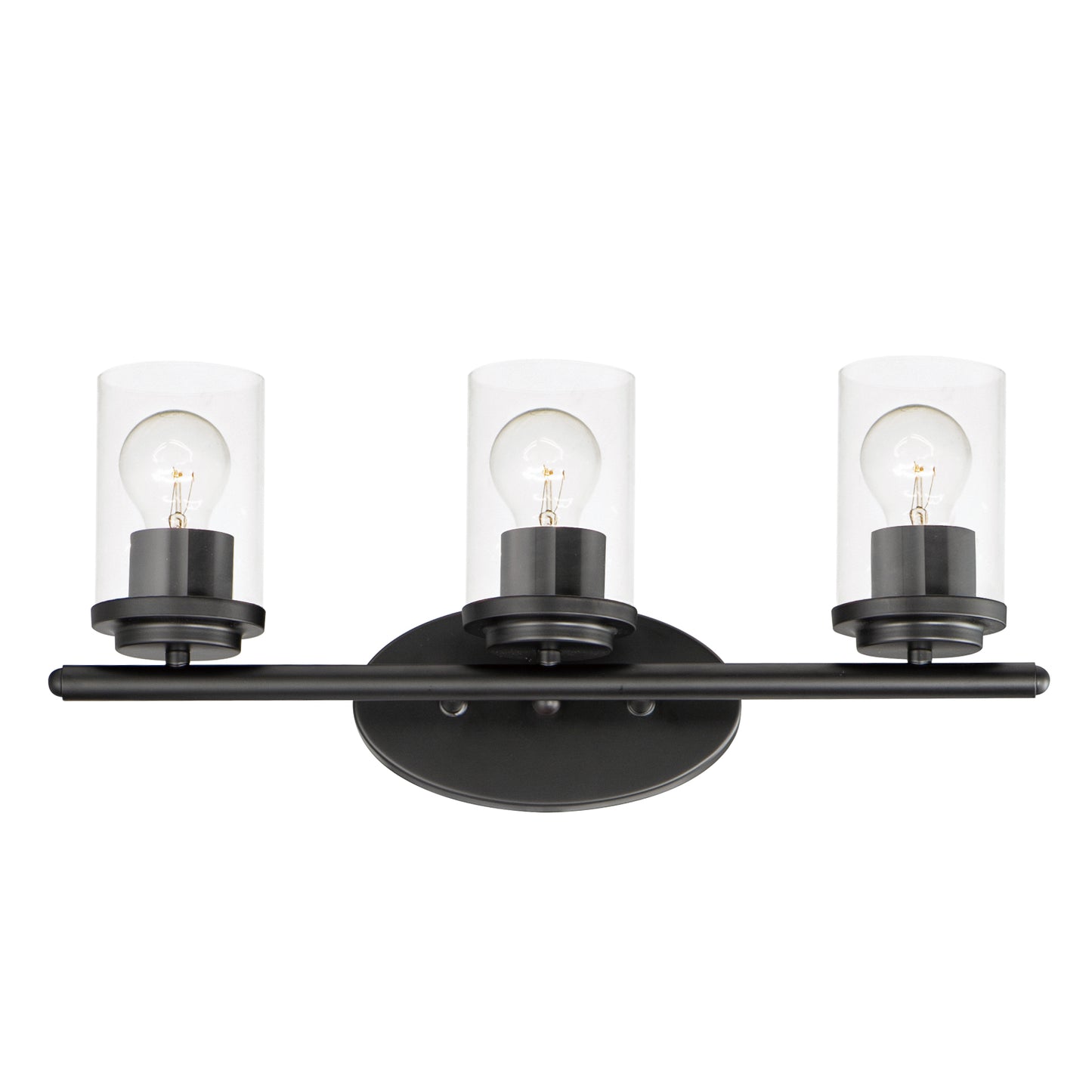 Corona 3-Light Bath Vanity Black by Maxim Lighting