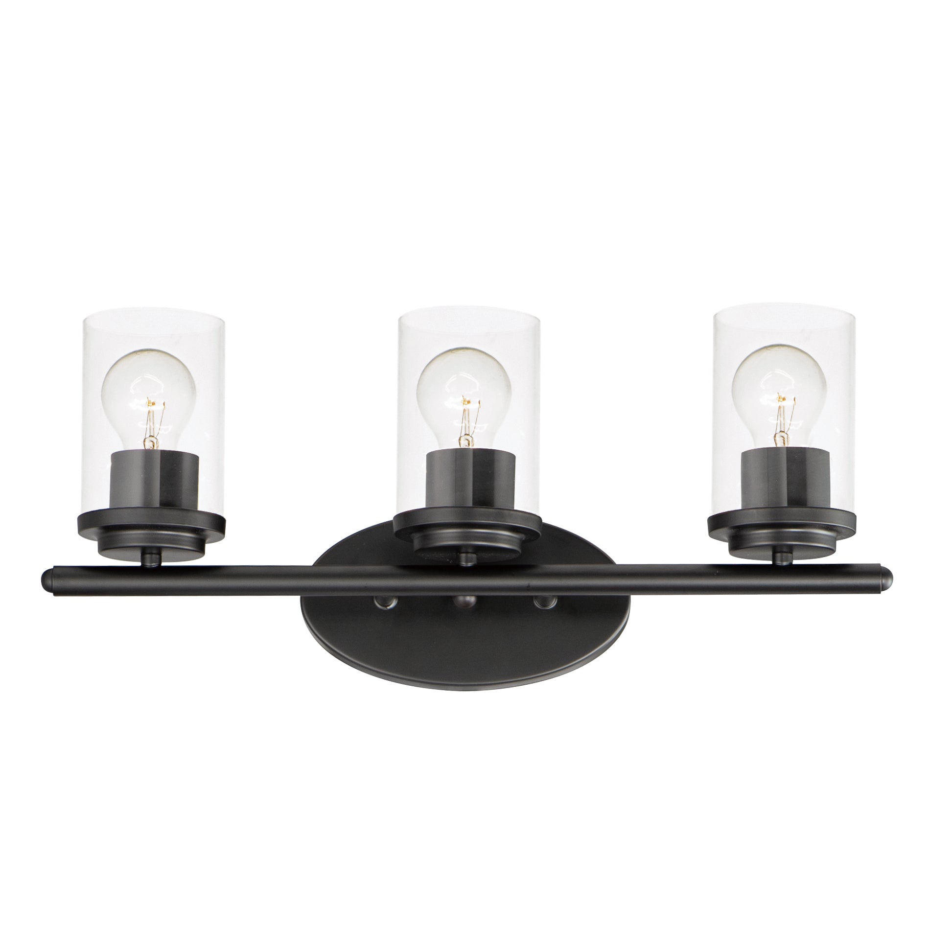 Corona 3-Light Bath Vanity Black by Maxim Lighting