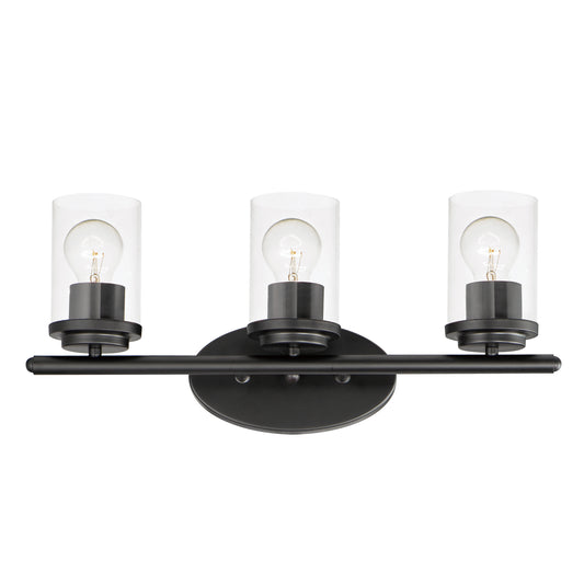 Corona 3-Light Bath Vanity Black by Maxim Lighting