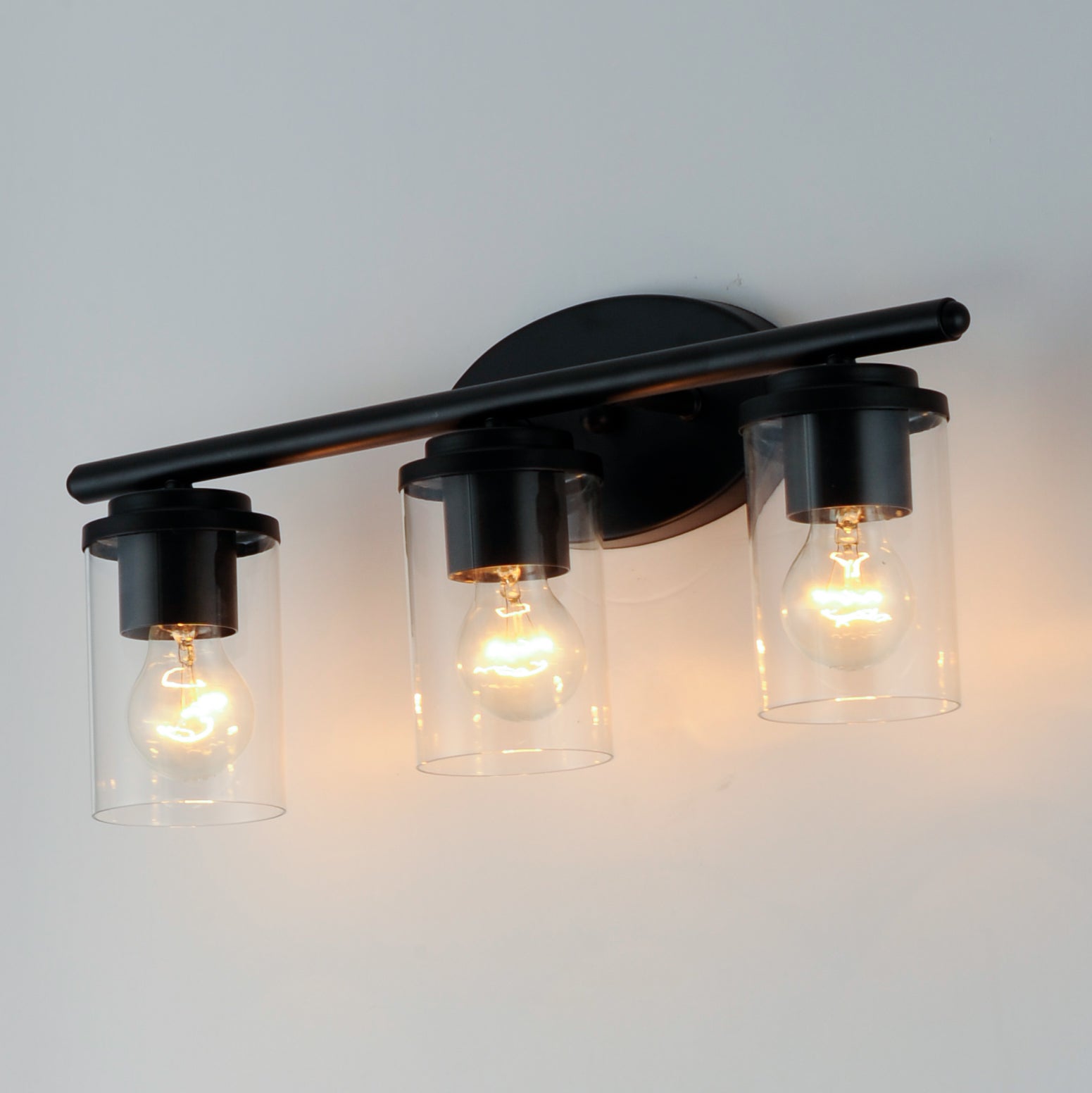 Corona 3-Light Bath Vanity Black by Maxim Lighting