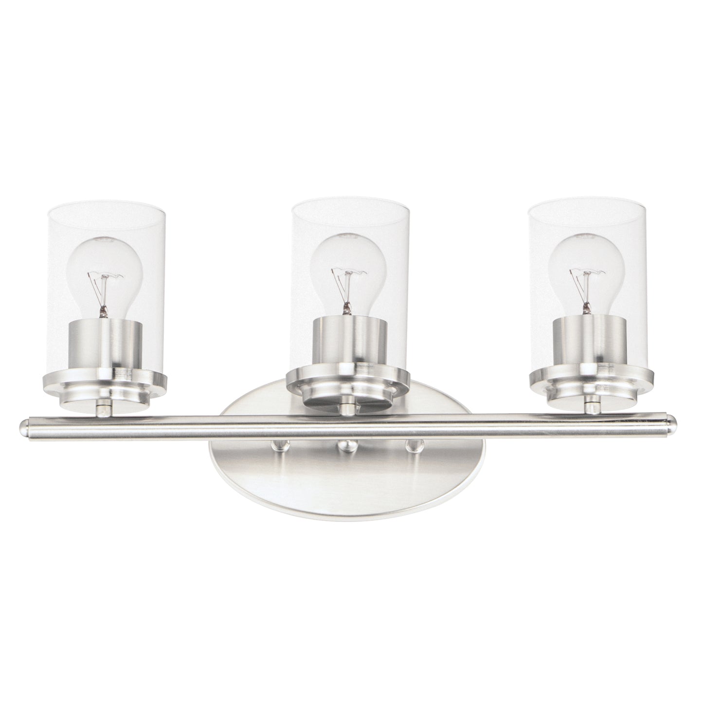 Corona 3-Light Bath Vanity Satin Nickel by Maxim Lighting