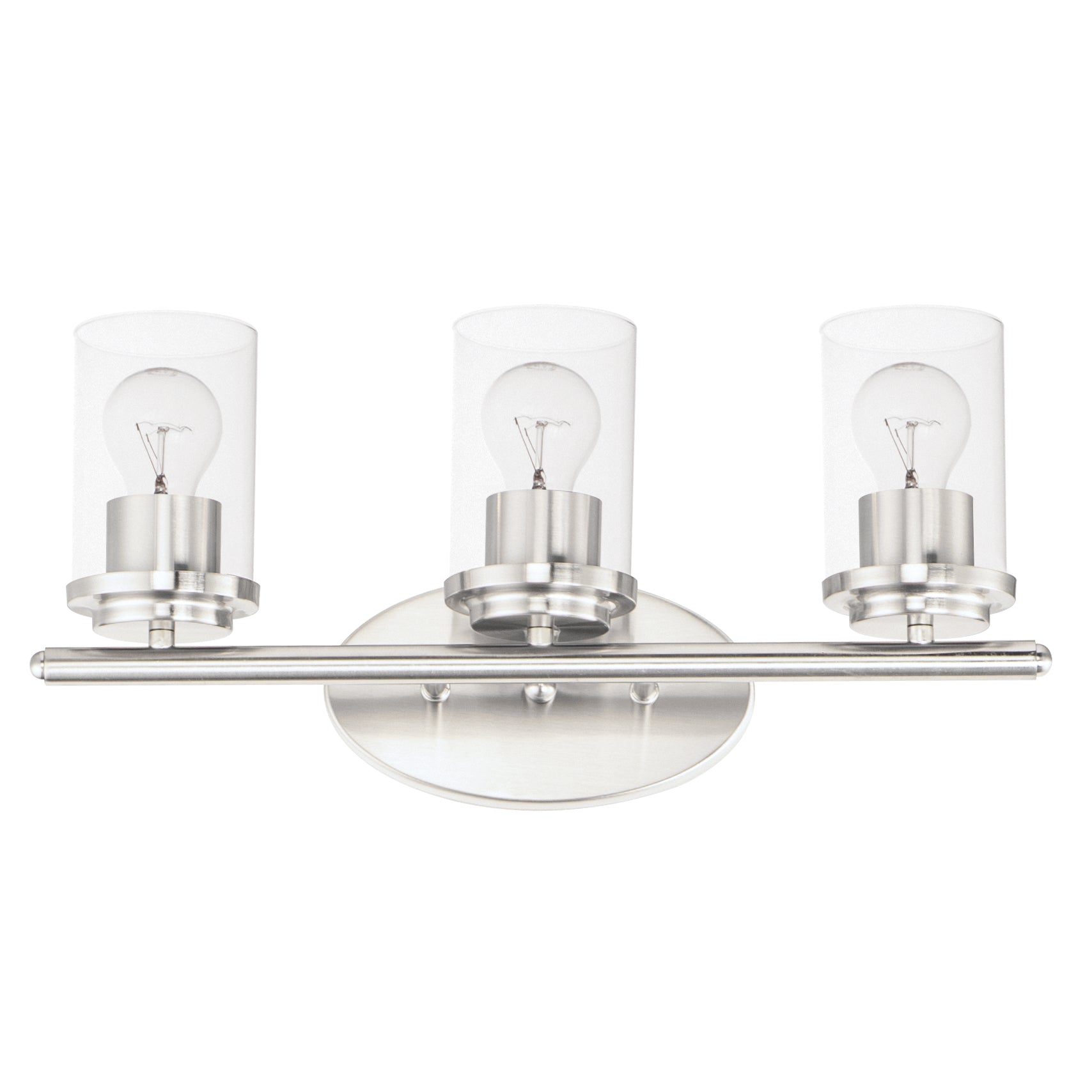 Corona 3-Light Bath Vanity Satin Nickel by Maxim Lighting