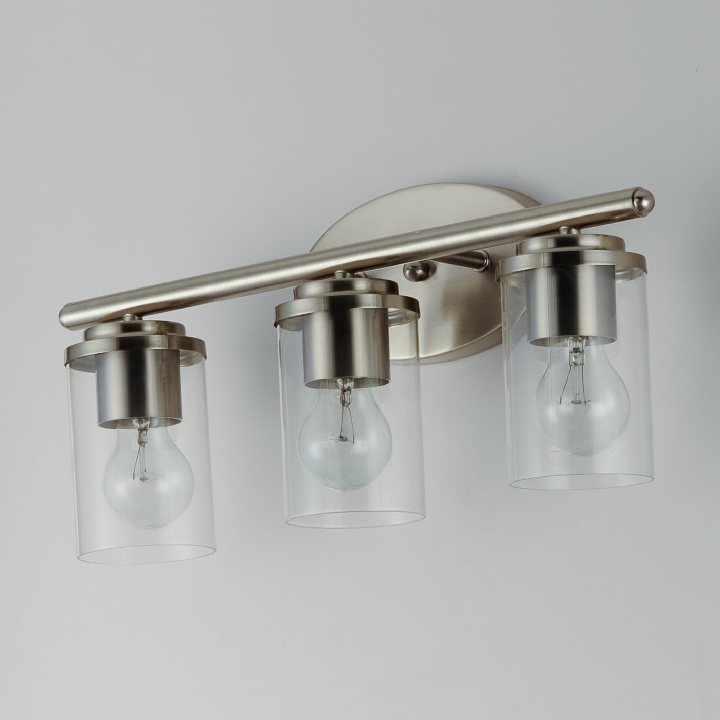 Corona 3-Light Bath Vanity Satin Nickel by Maxim Lighting