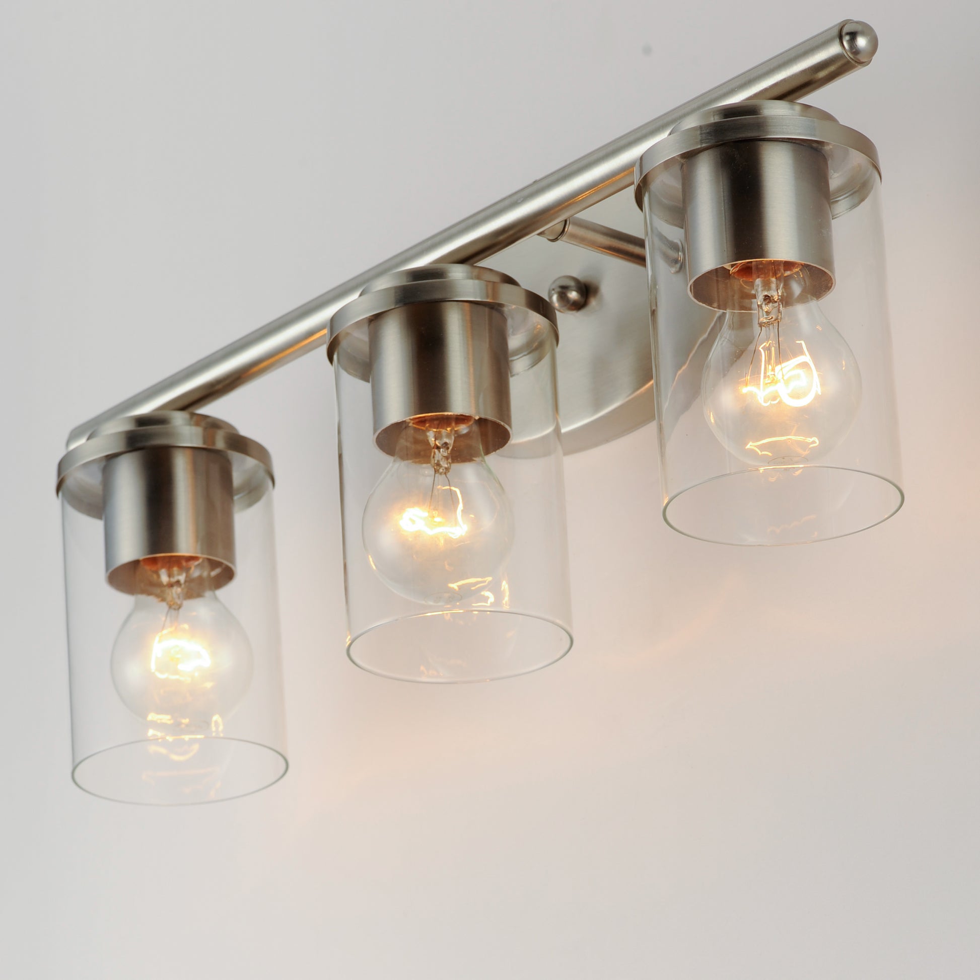 Corona 3-Light Bath Vanity Satin Nickel by Maxim Lighting