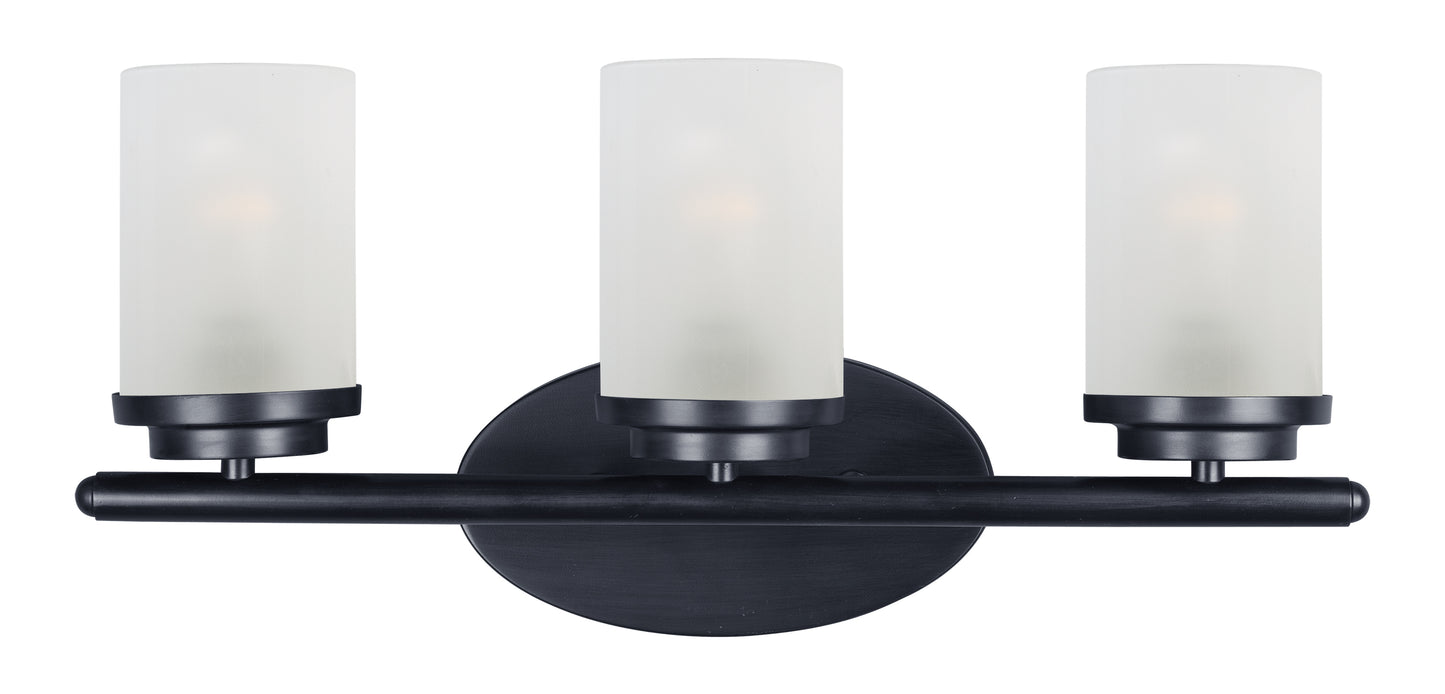 Corona 3-Light Bath Vanity Black by Maxim Lighting