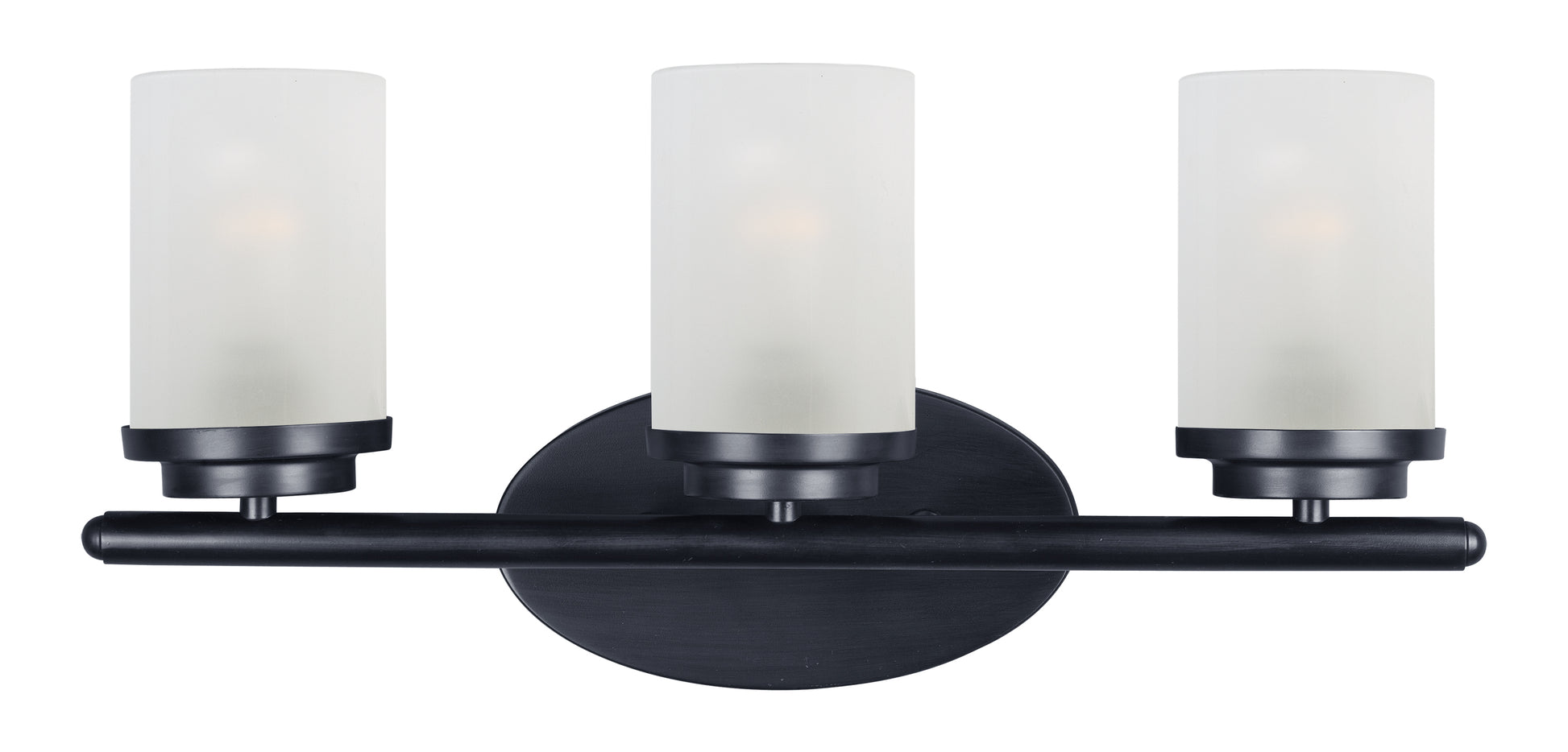 Corona 3-Light Bath Vanity Black by Maxim Lighting
