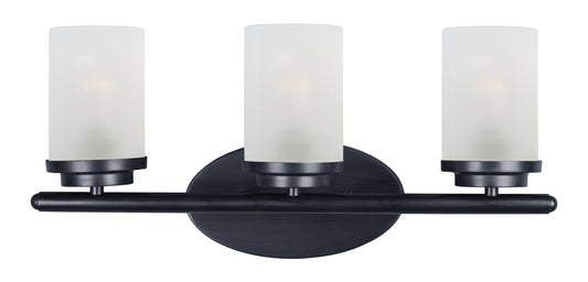 Corona 3-Light Bath Vanity Black by Maxim Lighting