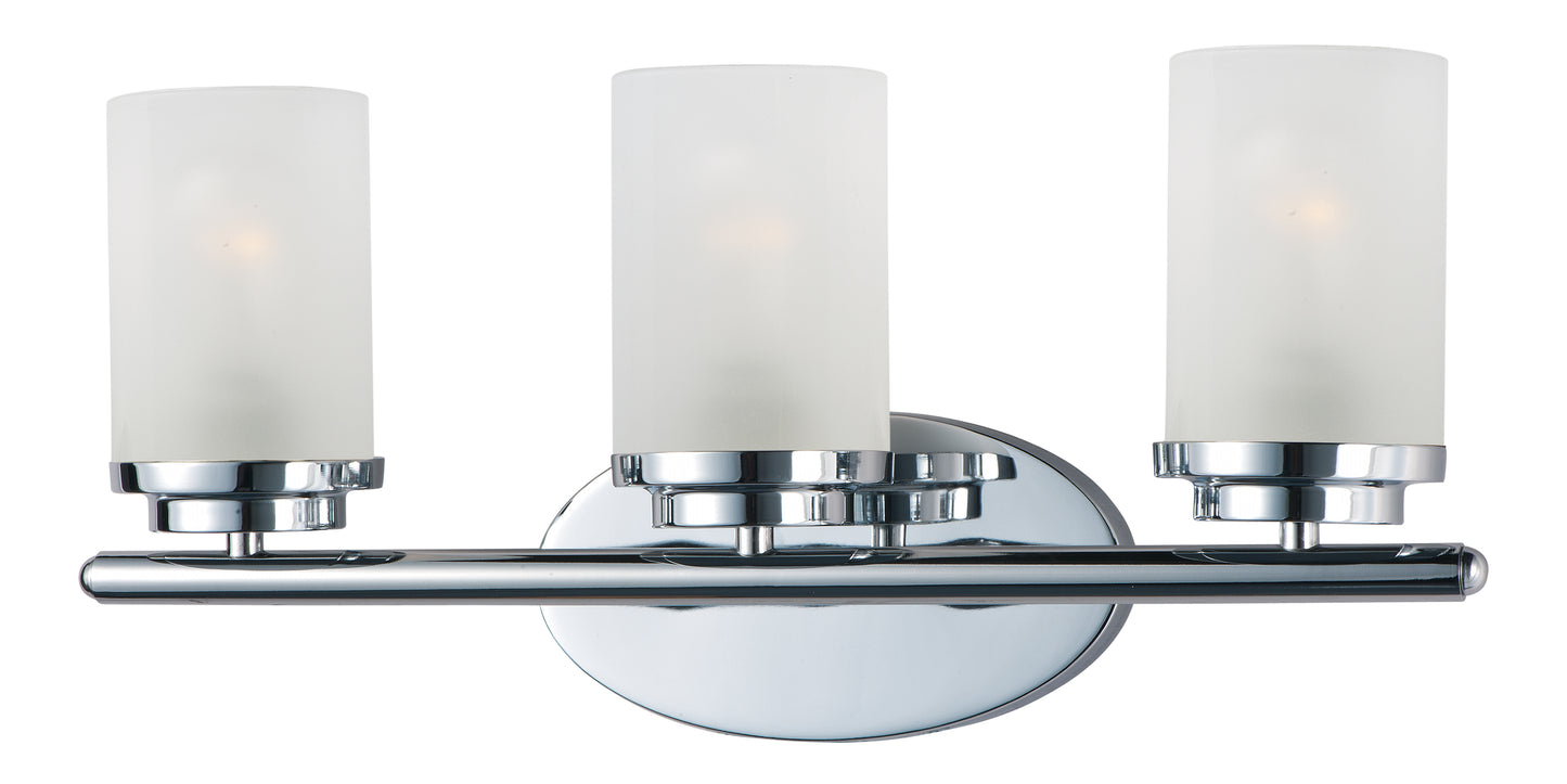 Corona 3-Light Bath Vanity Polished Chrome by Maxim Lighting