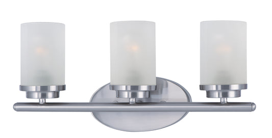 Corona 3-Light Bath Vanity Satin Nickel by Maxim Lighting