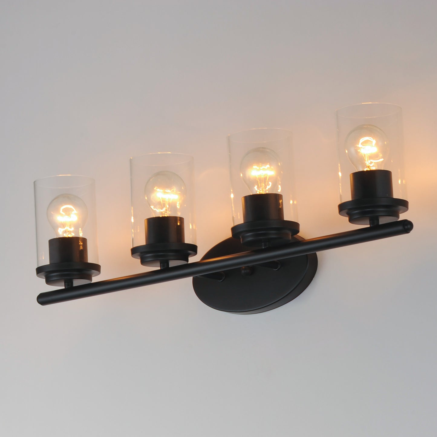 Corona 4-Light Bath Vanity Black by Maxim Lighting
