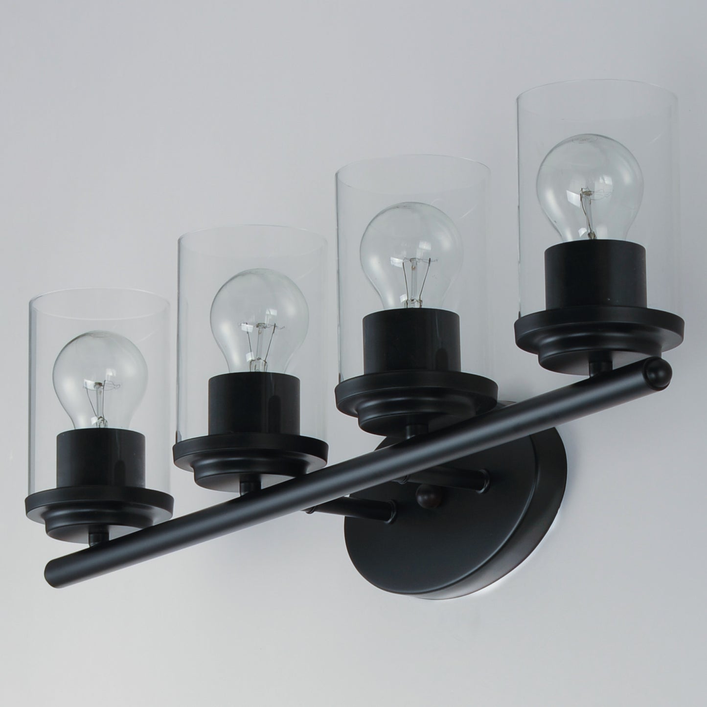 Corona 4-Light Bath Vanity Black by Maxim Lighting