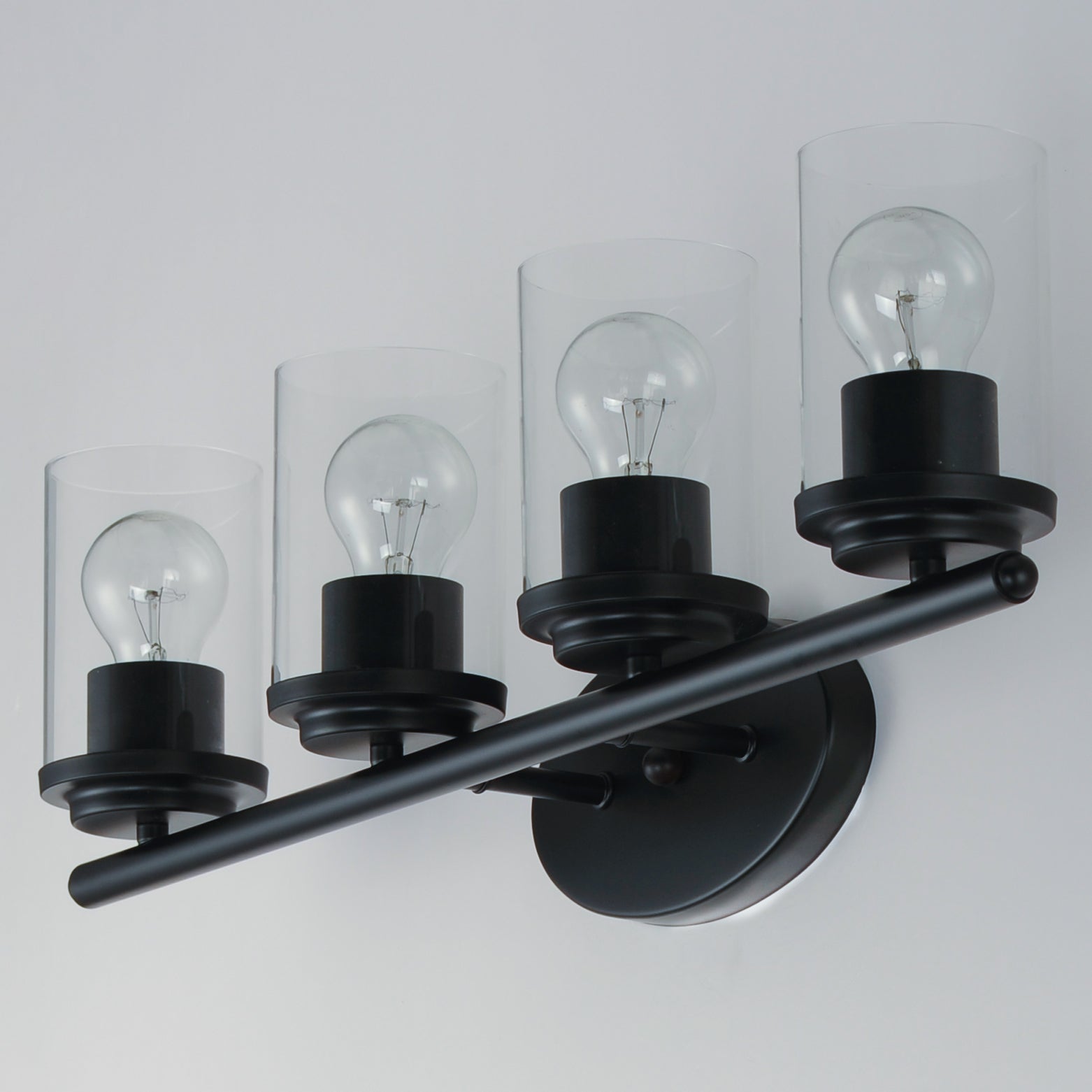 Corona 4-Light Bath Vanity Black by Maxim Lighting