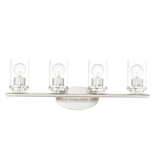 Corona 4-Light Bath Vanity Satin Nickel by Maxim Lighting